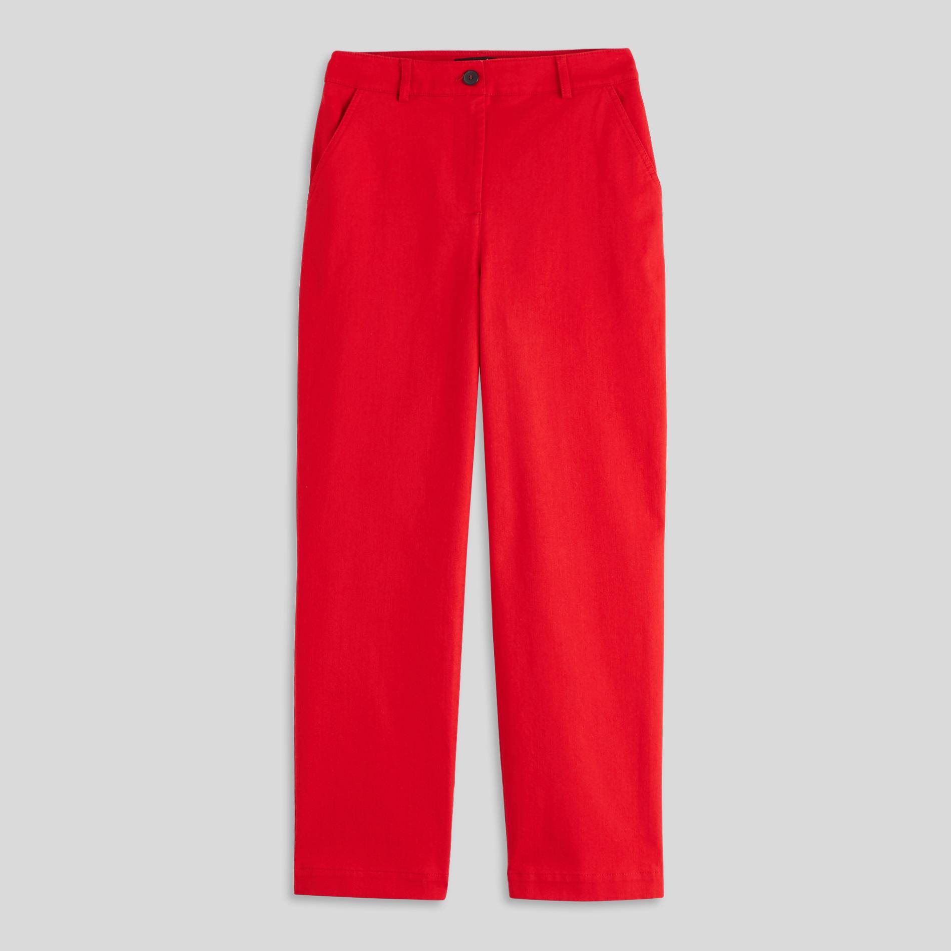 Pantalon droit, Carmin, large image number 0
