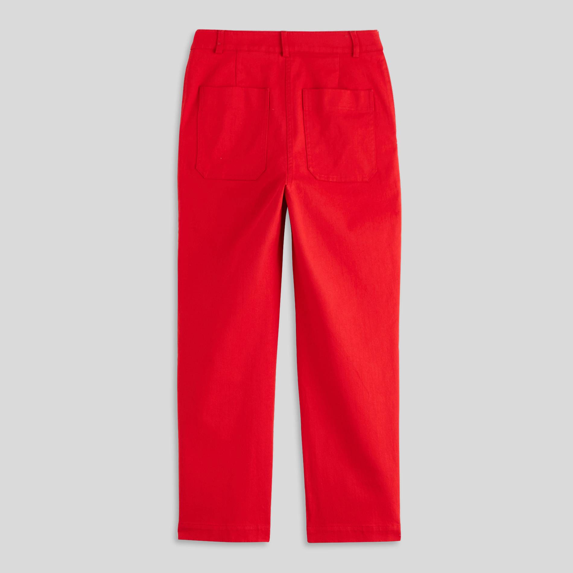 Pantalon droit, Carmin, large image number 1