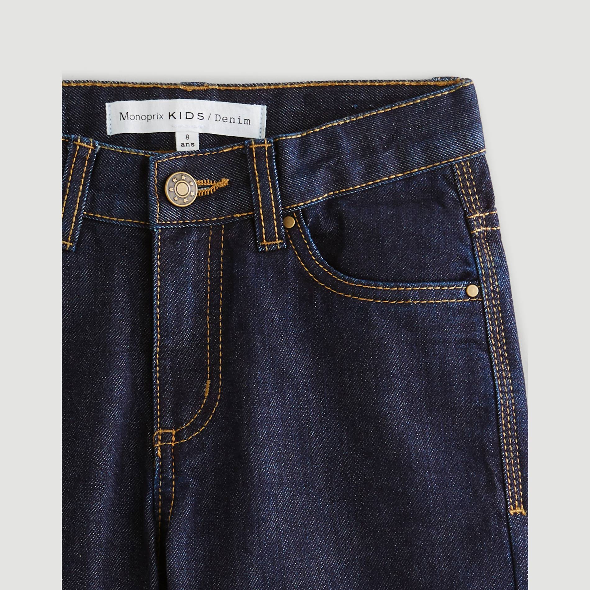 Bermuda denim en coton BIO, Bleu, large image number 2