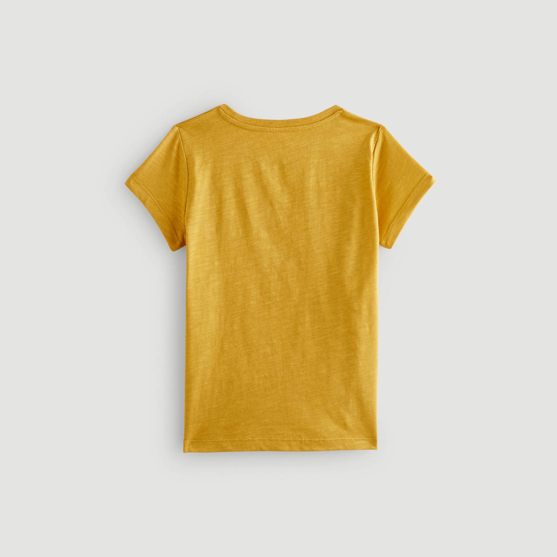 T-shirt manches courtes imprimé, Jaune, large image number 1