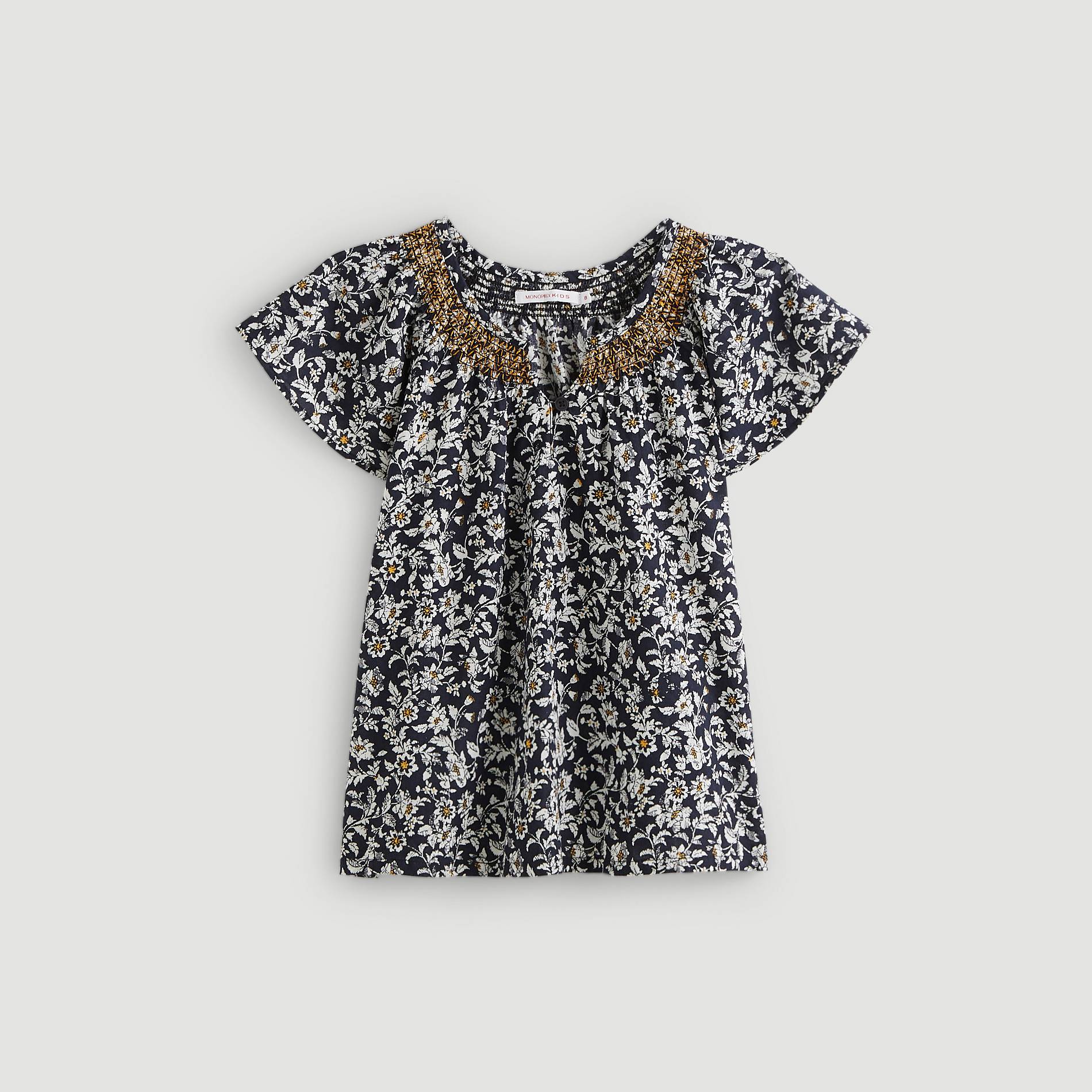 Blouse imprimée, Bleu marine, large image number 0.0