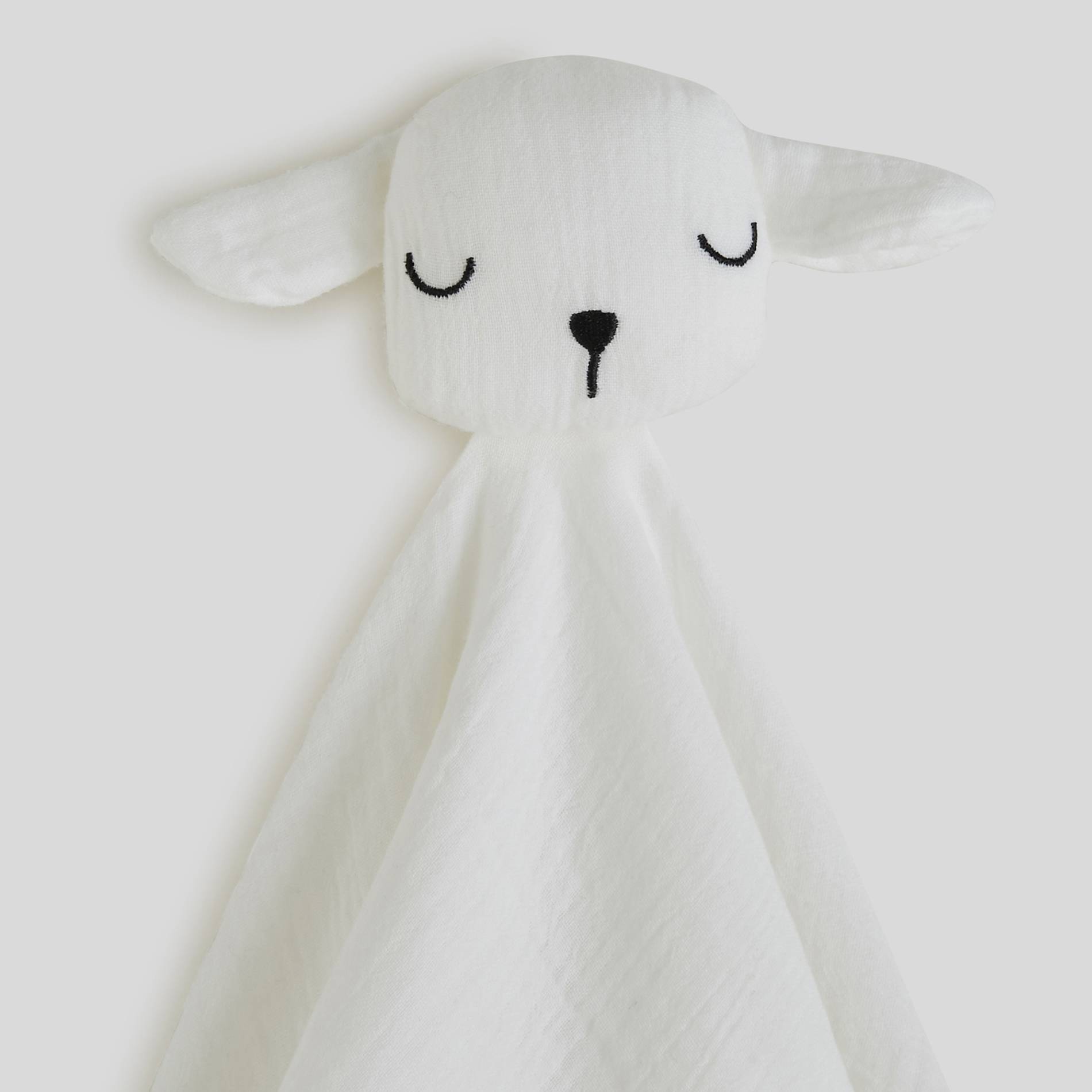 Doudou mouton en tissu, Ecru, large image number 1