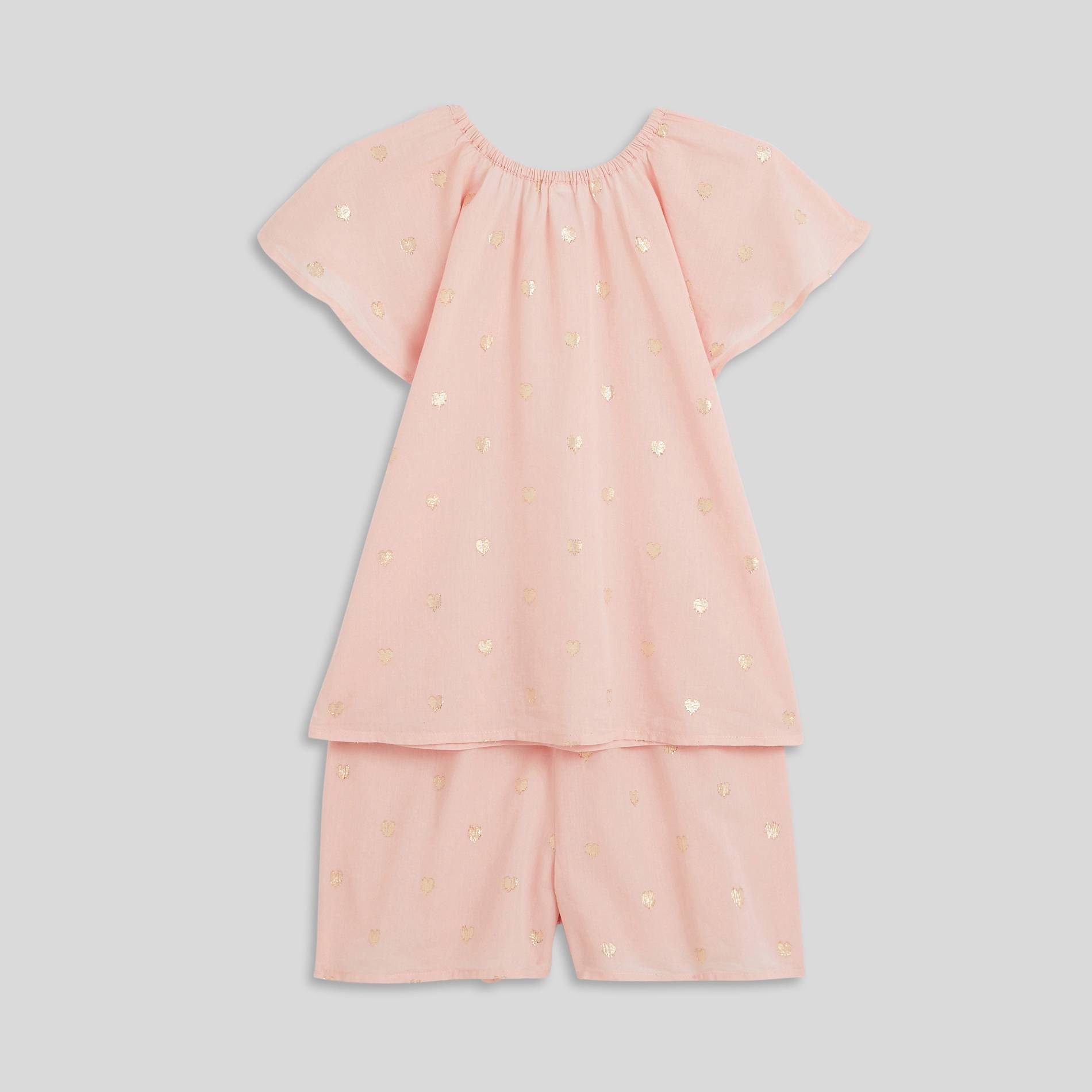 Pyjama court lurex, Rose clair, large image number 1.0