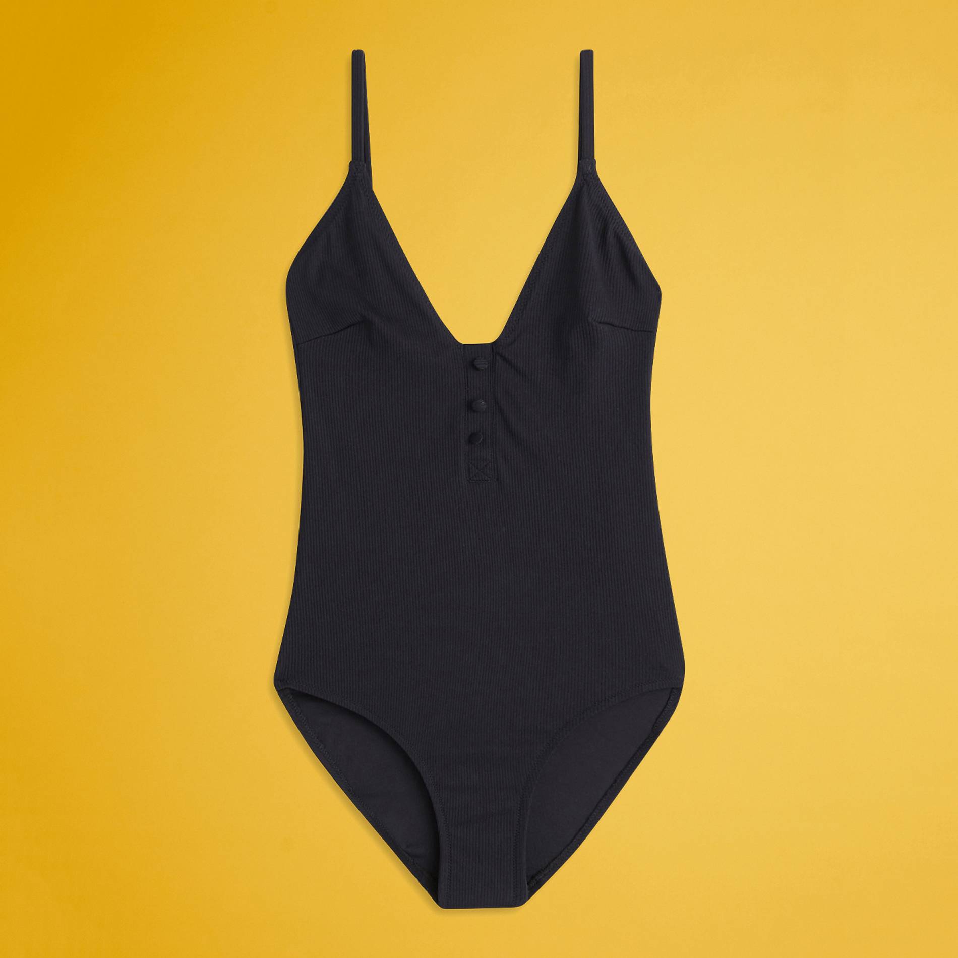 Maillot de bain 1 pièce, Noir, large image number 0