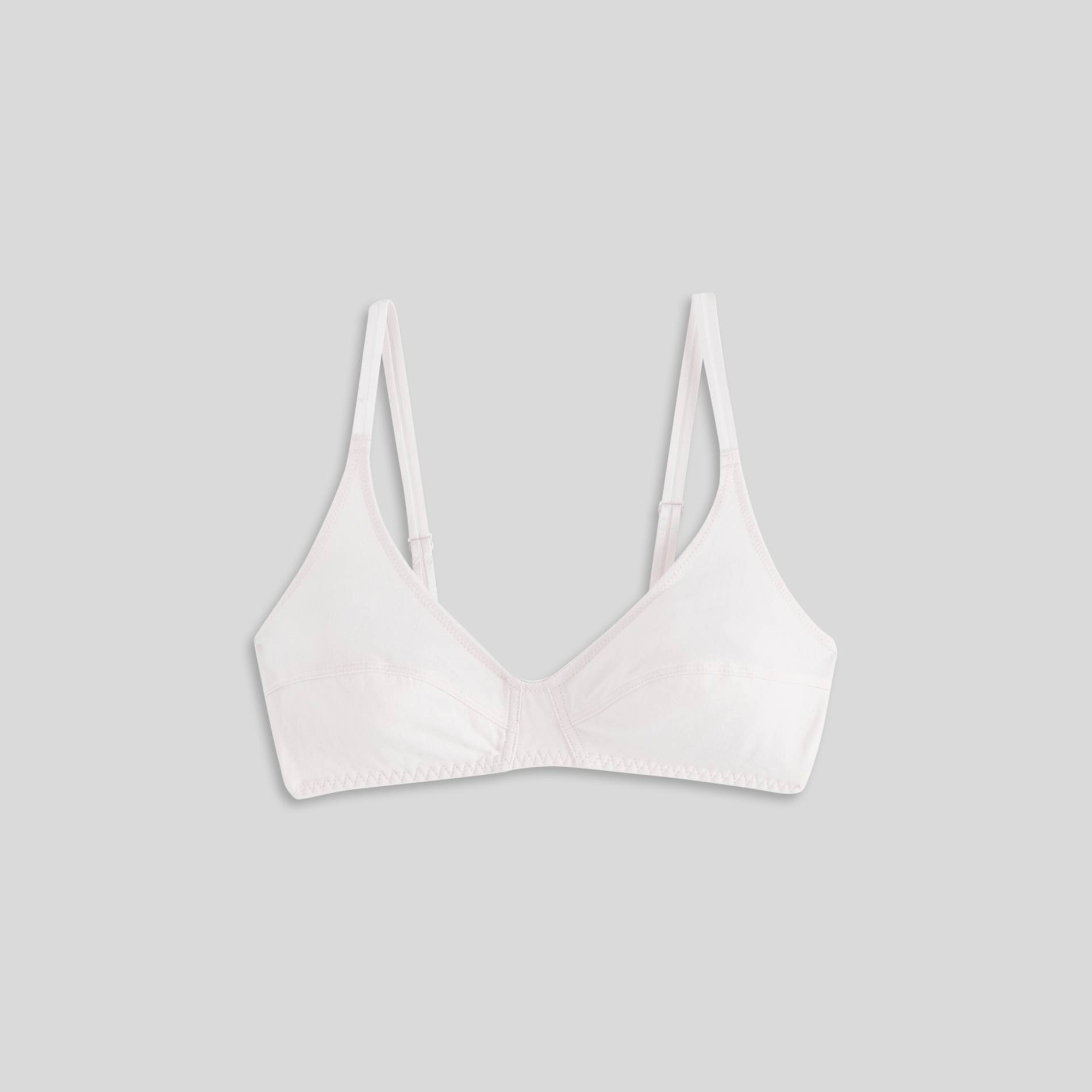 Soutien-gorge triangle en coton, Rose pâle, large image number 0