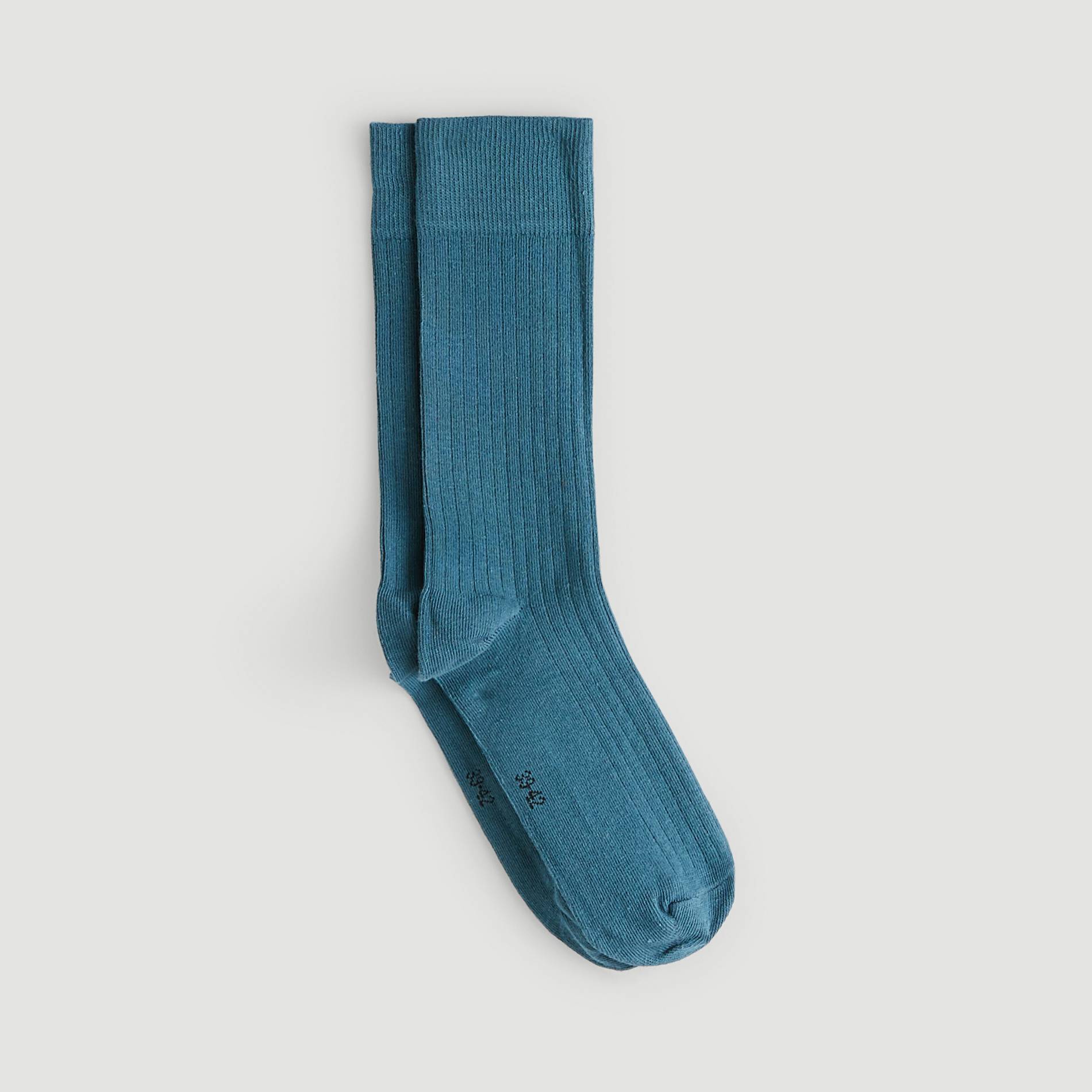 Chaussettes unies, Bleu canard, large image number 1