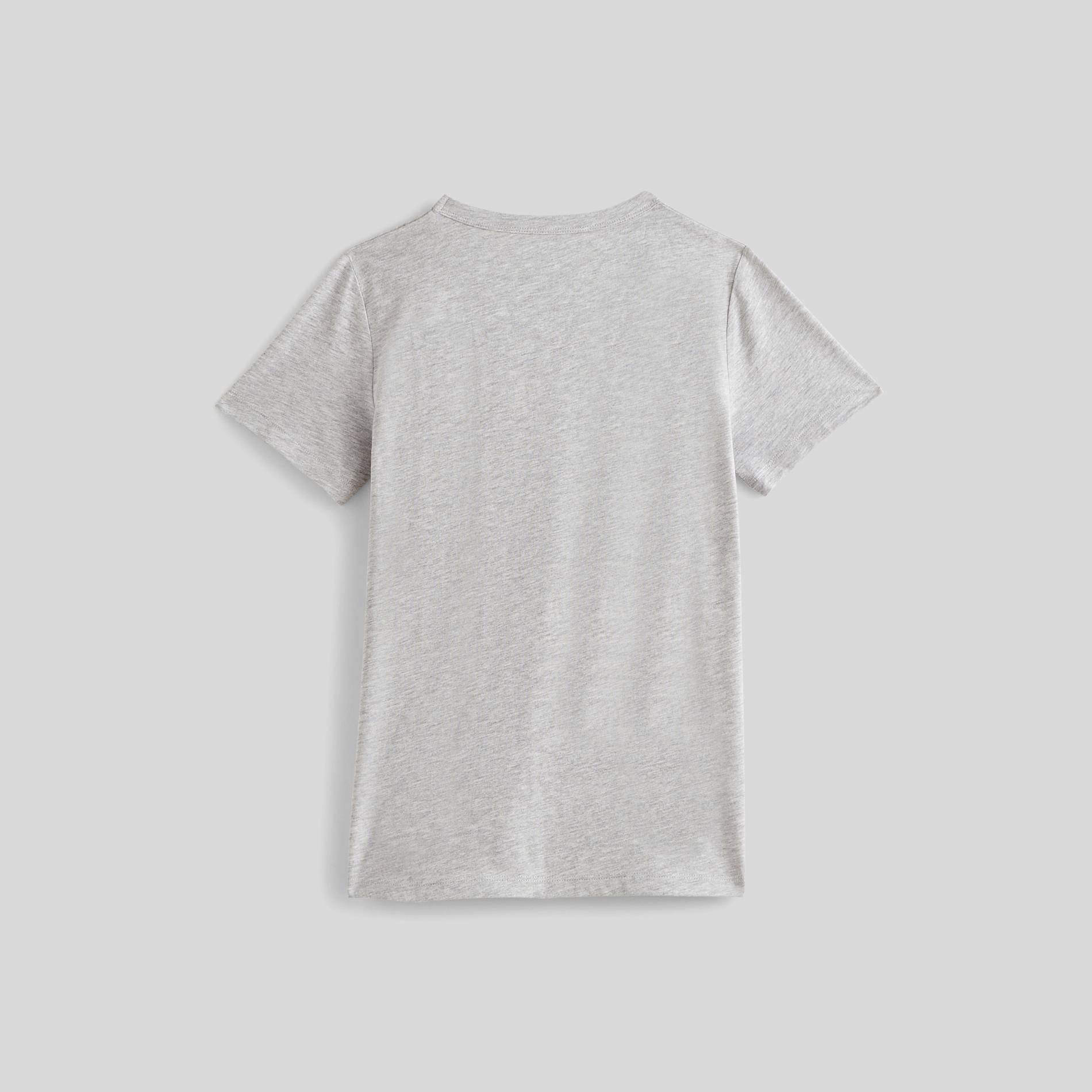 T-shirt manches courtes en coton BIO, Gris clair, large image number 2