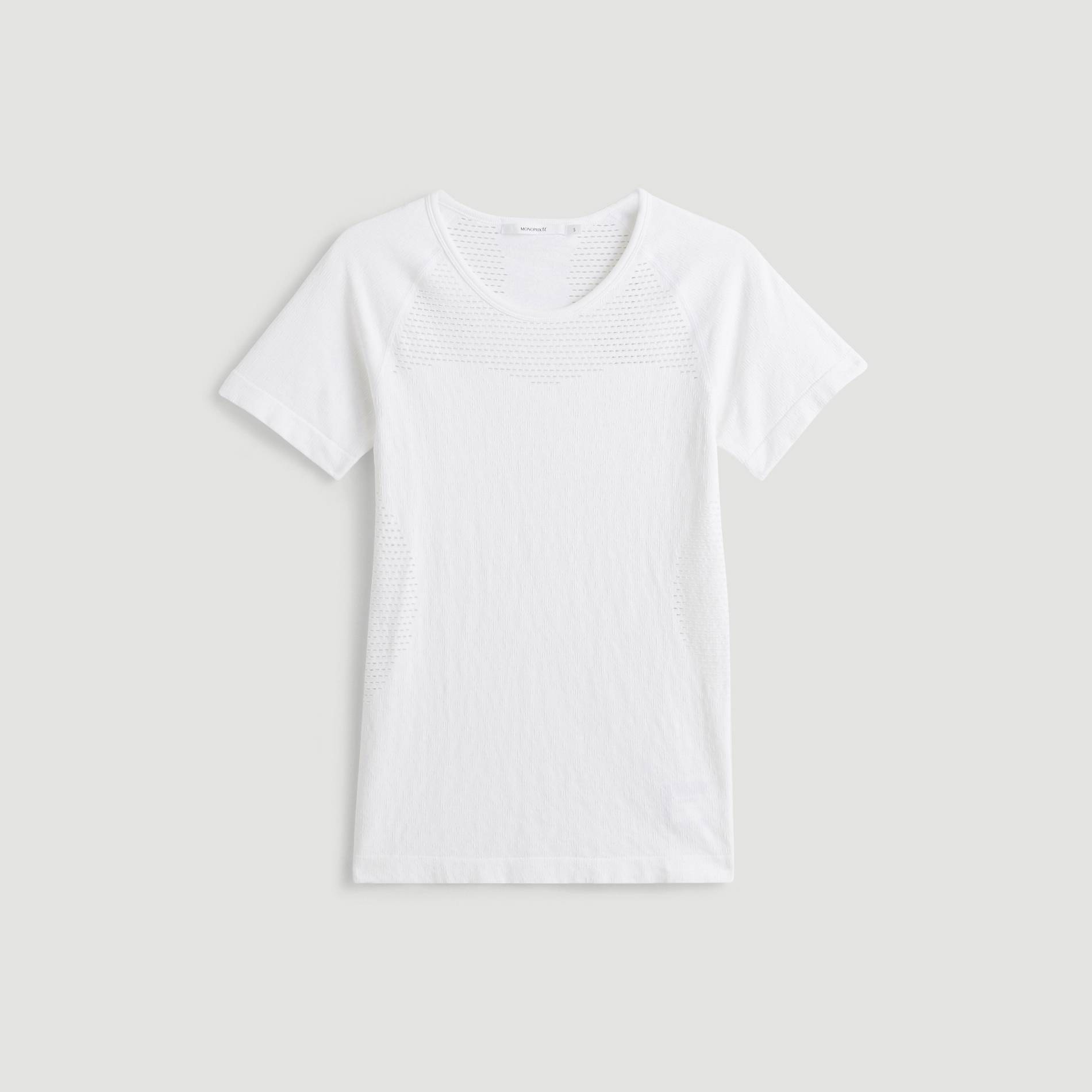 Tshirt technique de sport, Blanc, large image number 2