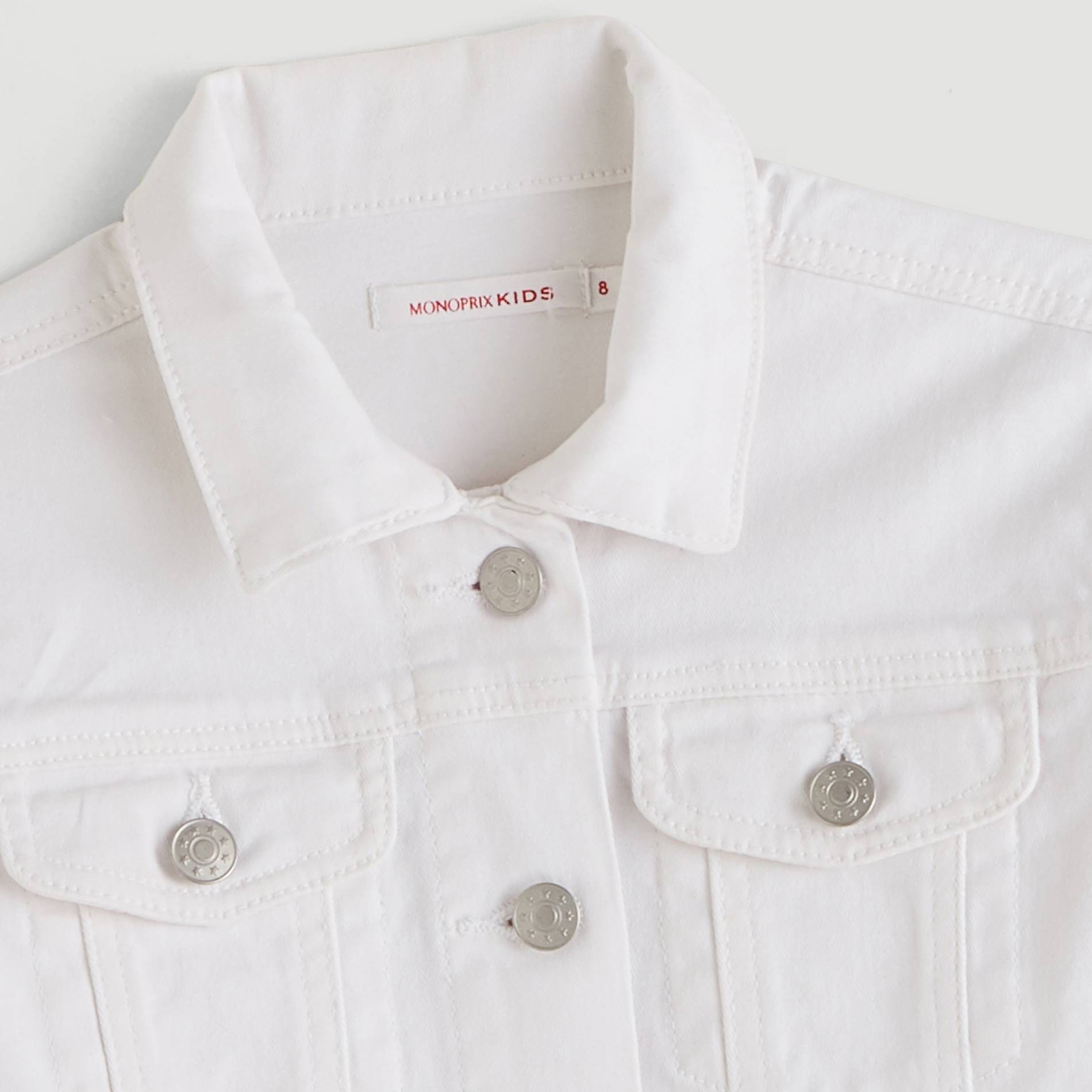 Veste denim, Blanc, large image number 2.0