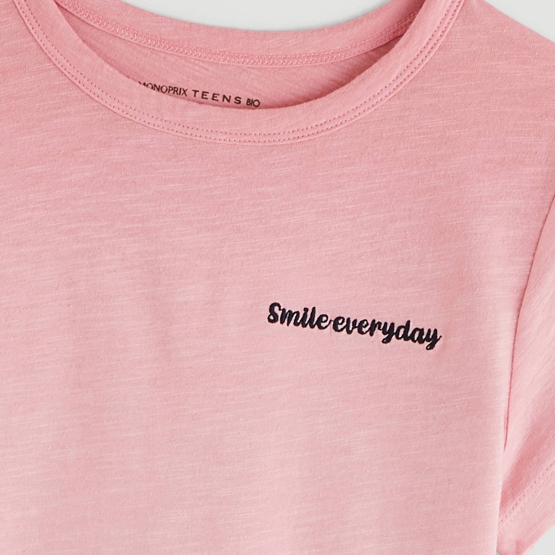 T-shirt manches courtes, Rose, large image number 2