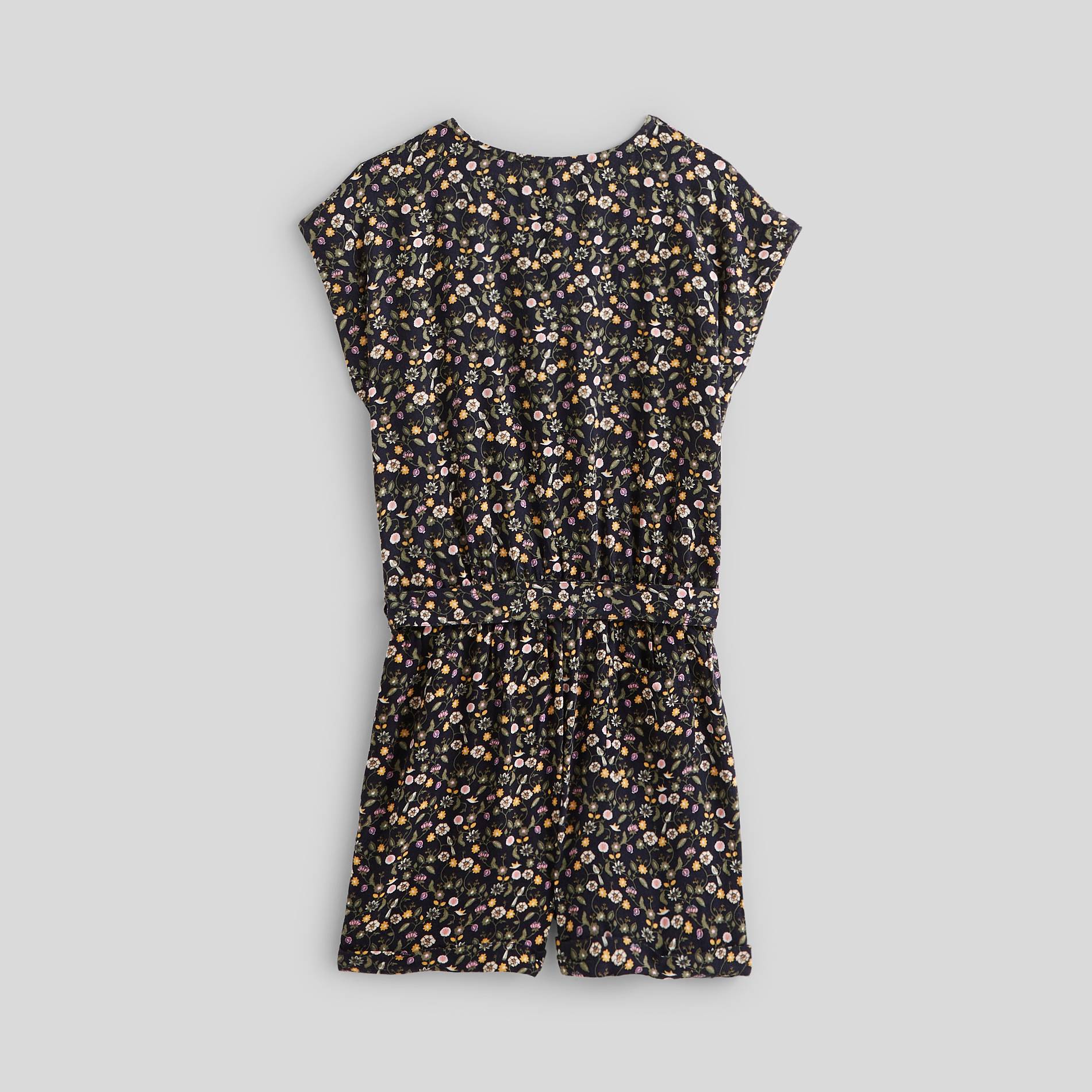 Combishort en viscose, Bleu marine, large image number 2