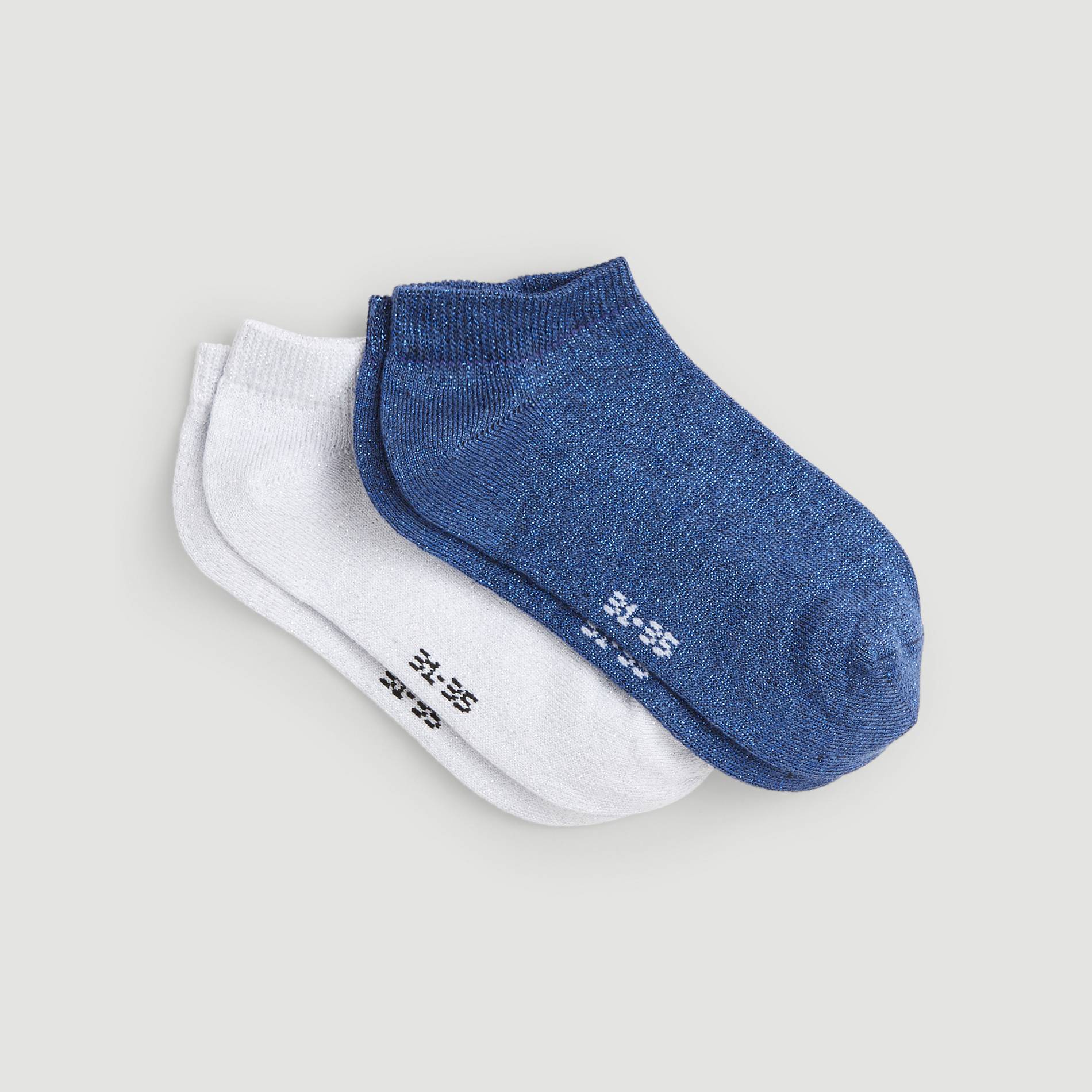 Lot de paires de chaussettes brillantes, Indigo, large image number 0.0