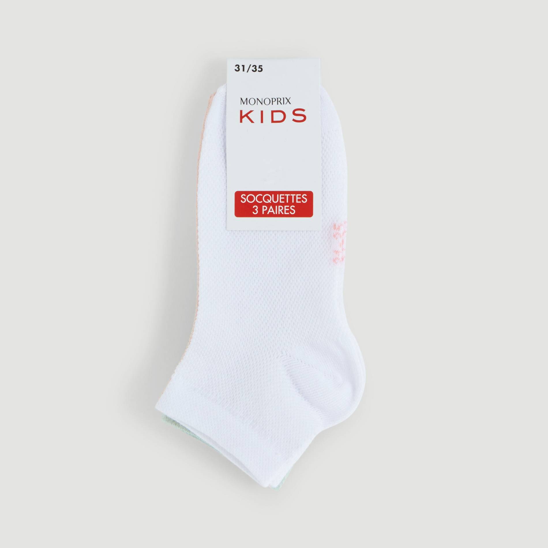 Lot de 3 paires de socquettes, Blanc, large image number 0
