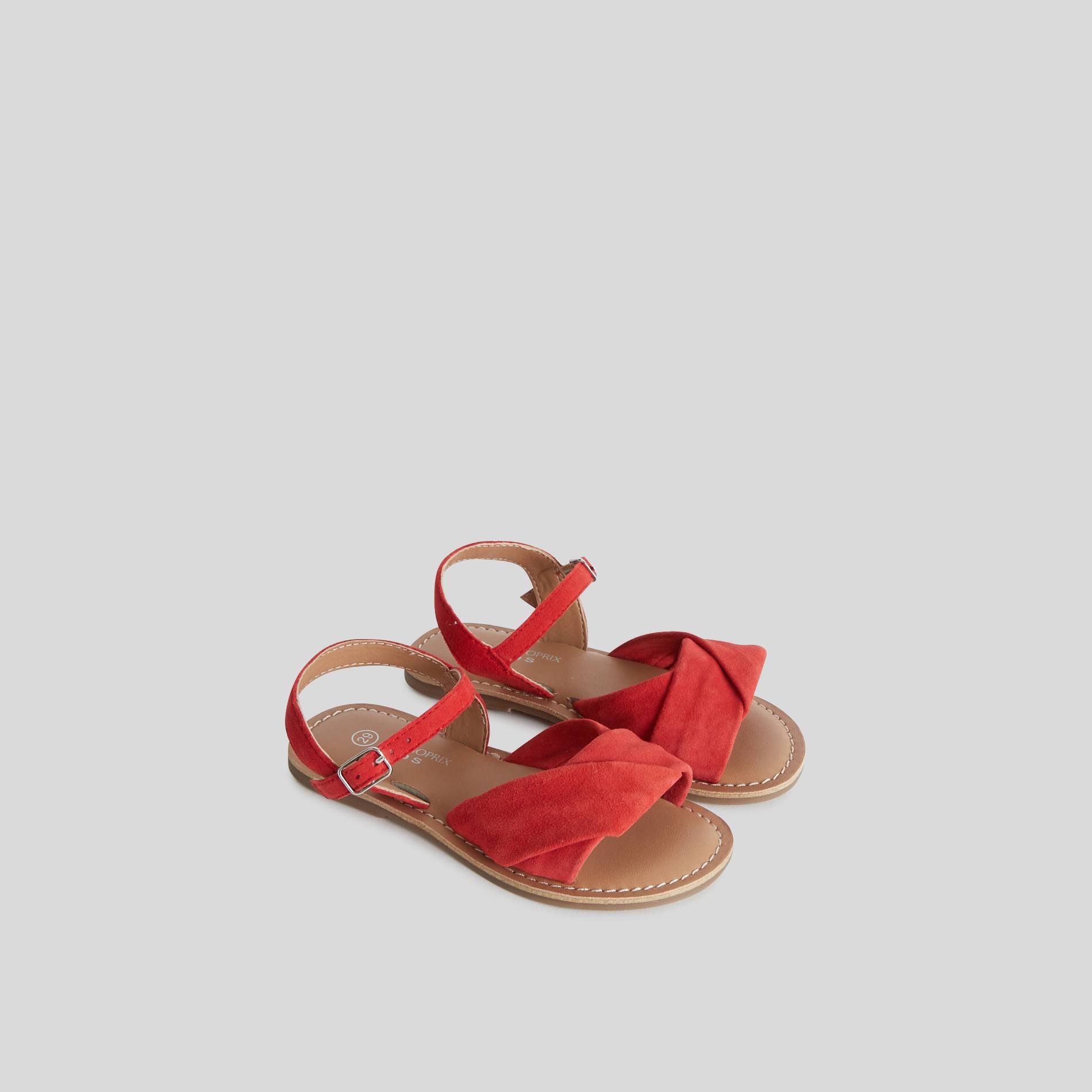 Sandales en cuir, Rouge, large image number 1.0