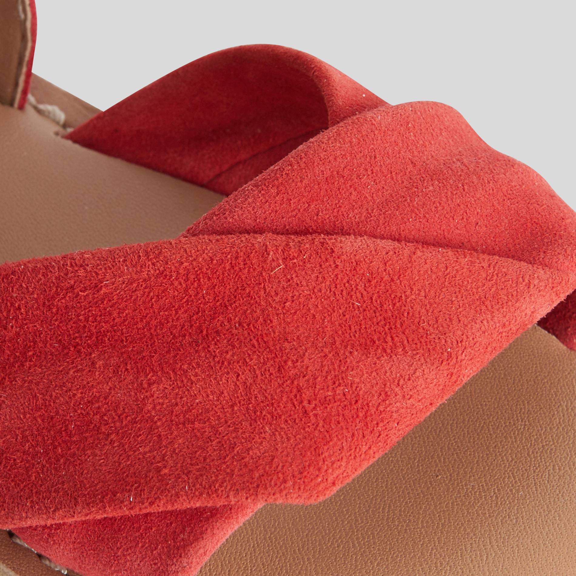 Sandales en cuir, Rouge, large image number 2