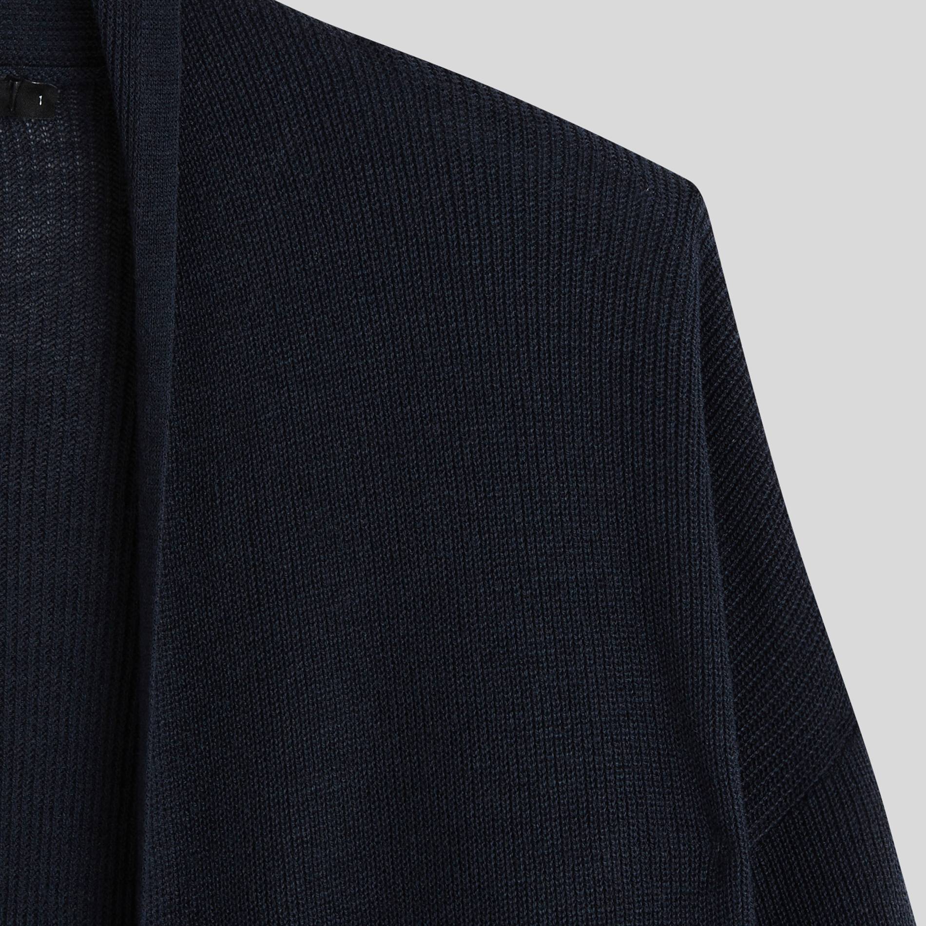 Gilet long côtelé, Bleu marine, large image number 2.0