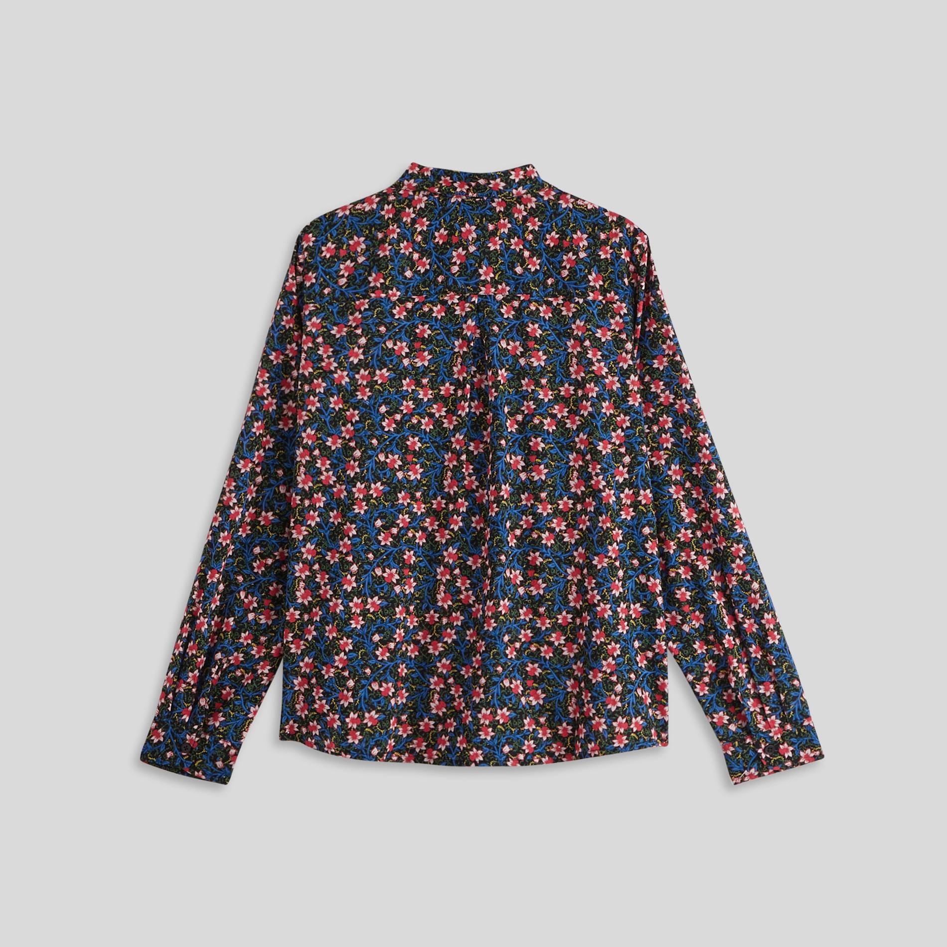 Chemise en coton BIO imprimé floral, Noir, large image number 2