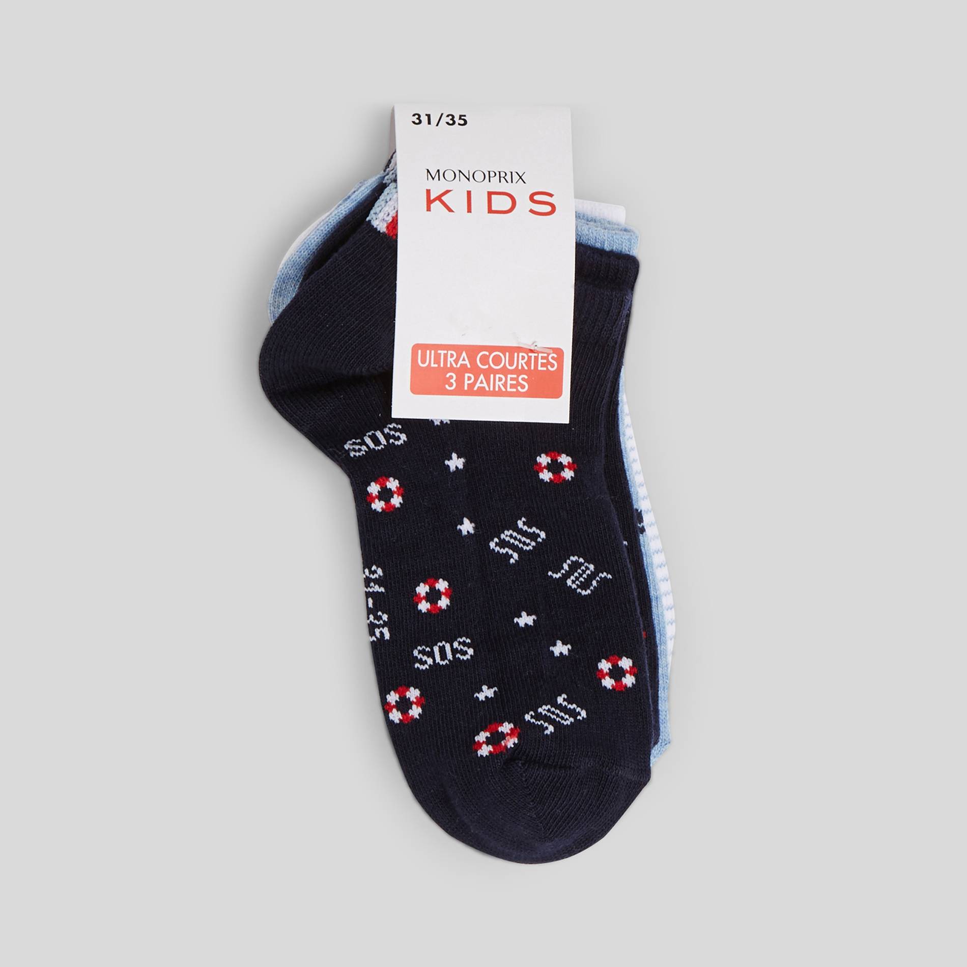 Lot de 3 chaussettes, Blanc, large image number 1