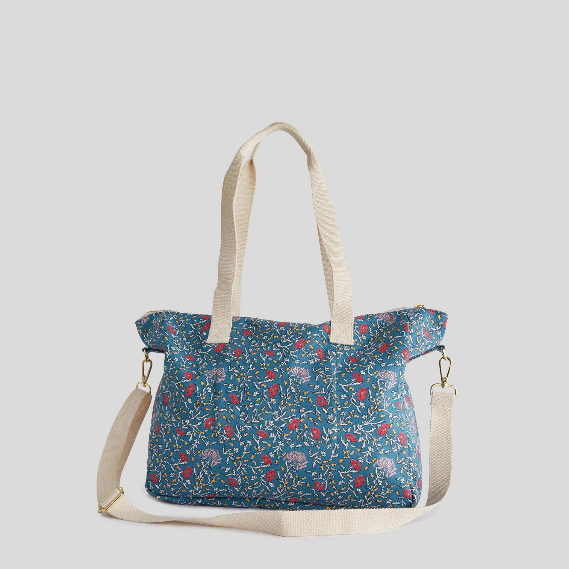 Sac 24H imprimé, Bleu gris, large image number 0.0