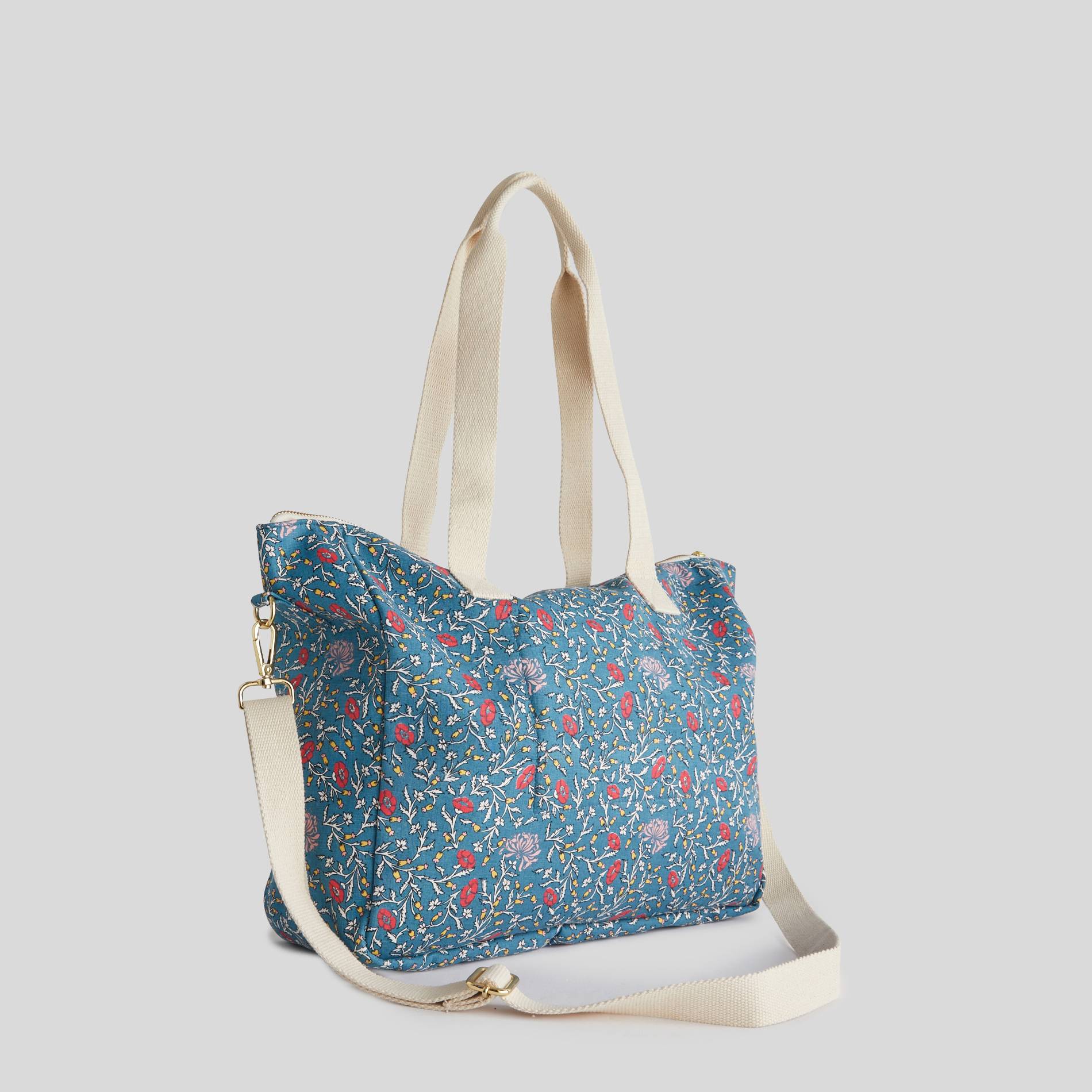 Sac 24H imprimé, Bleu gris, large image number 1