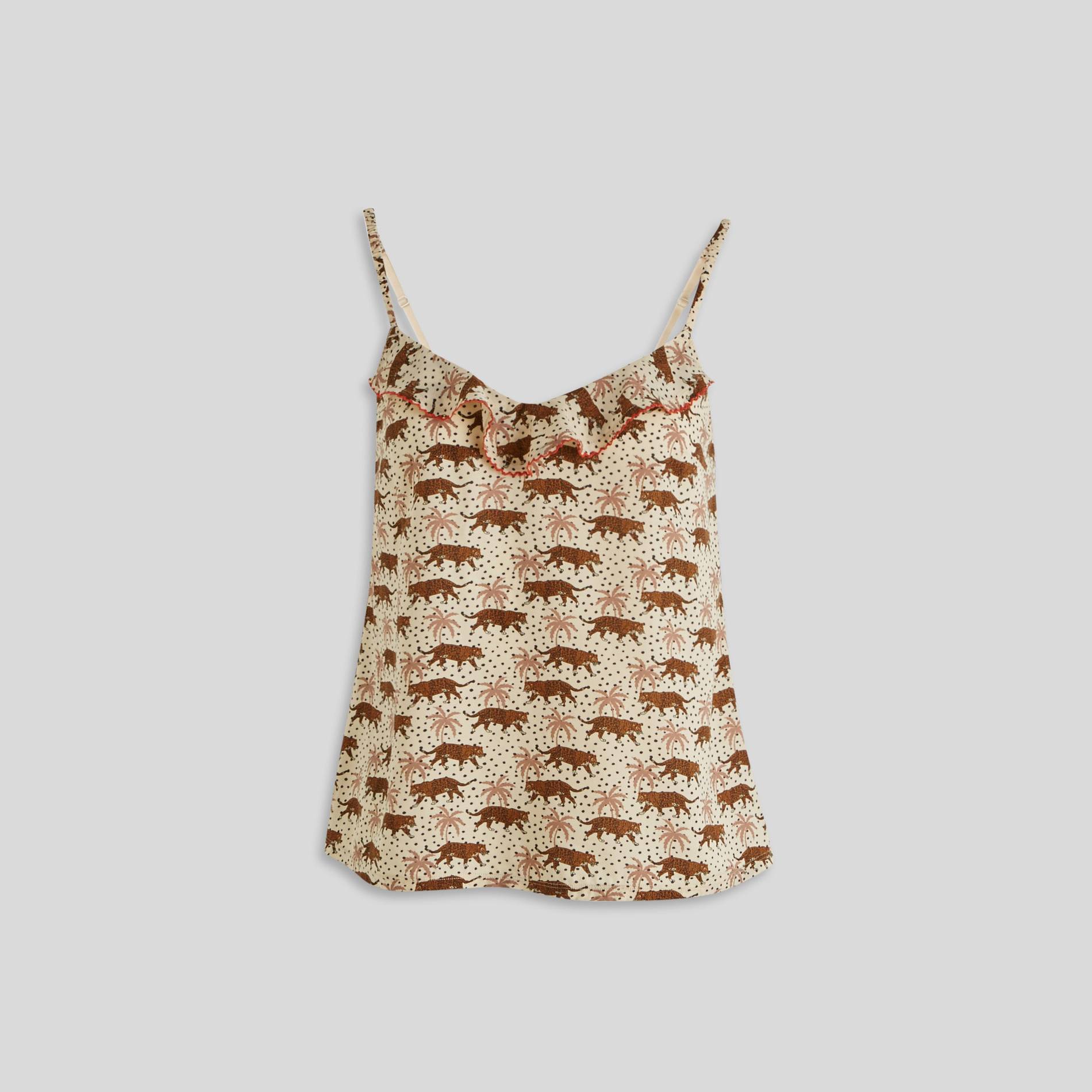 Top en viscose impprimé, Coquille, large image number 0