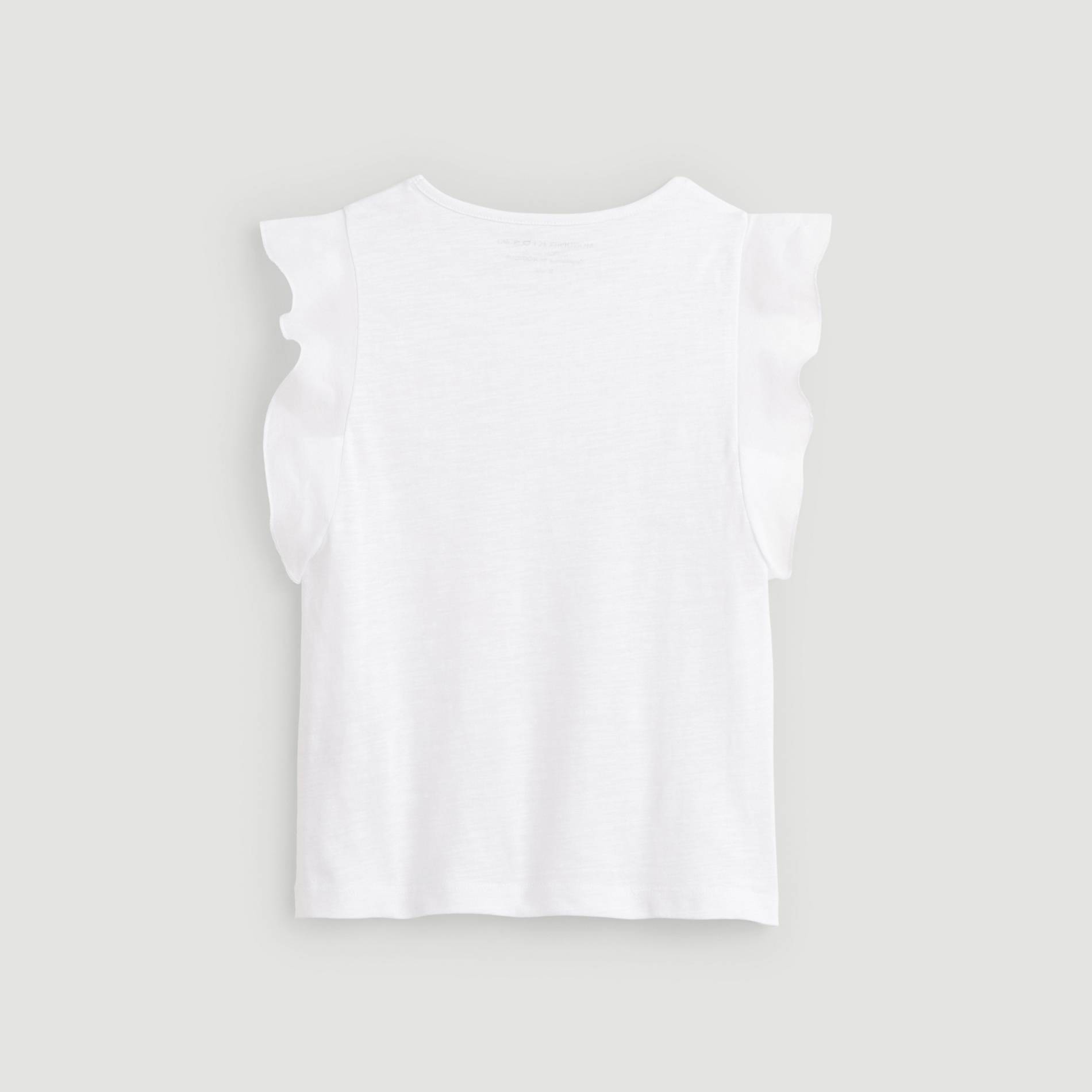 T-shirt bimatière, Blanc, large image number 1