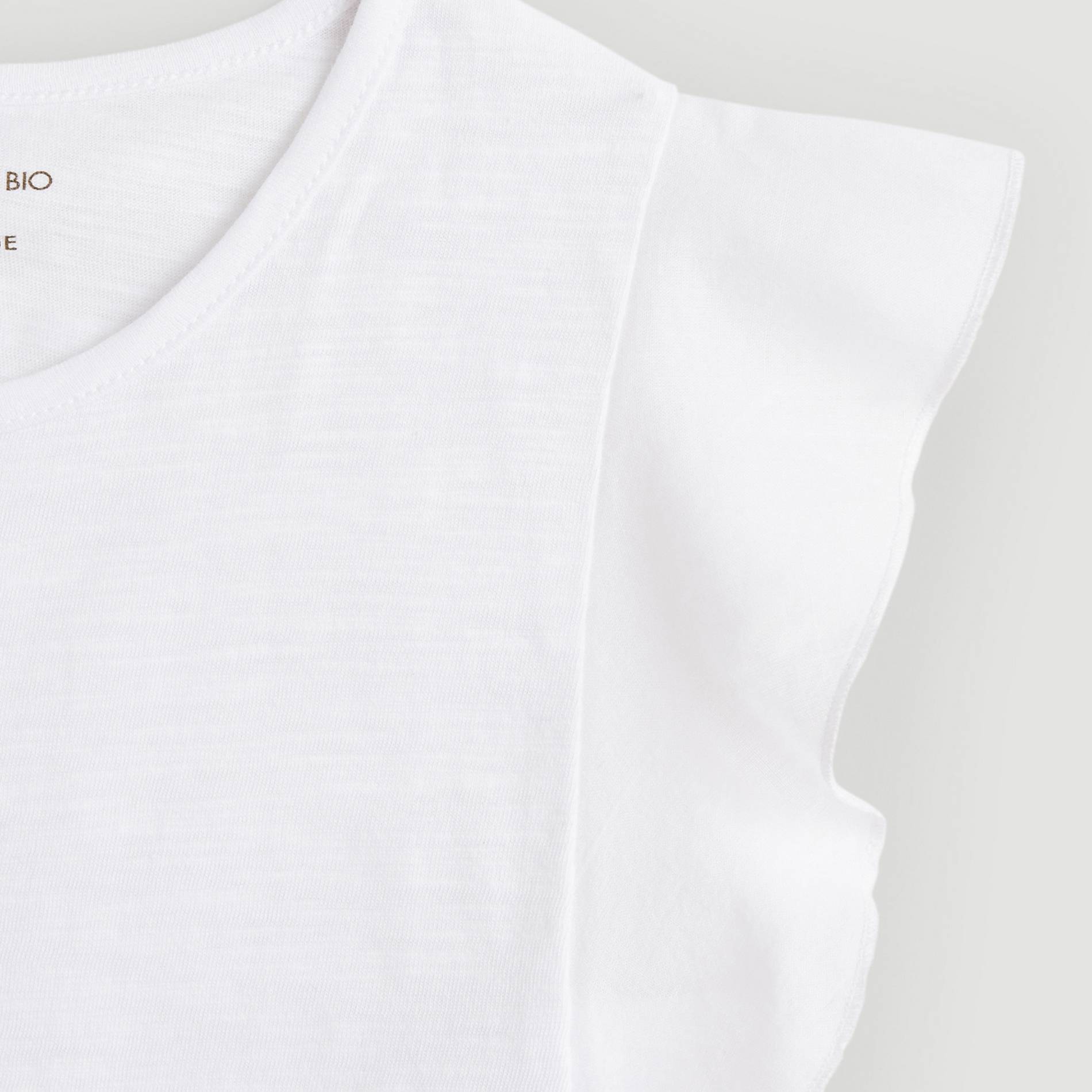 T-shirt bimatière, Blanc, large image number 2.0