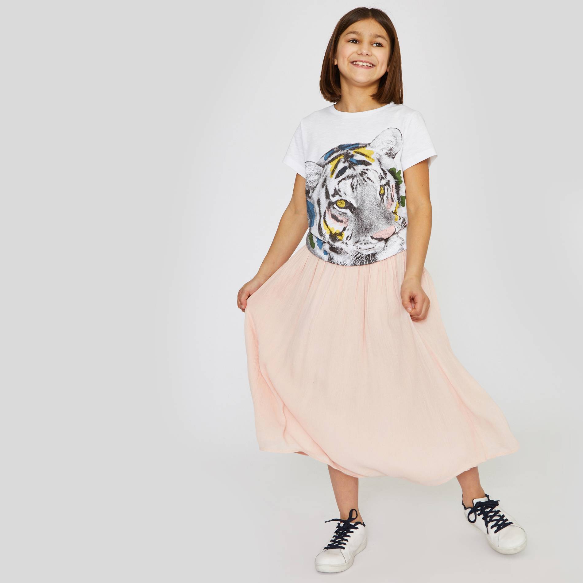 Jupon en viscose, Rose, large image number 0.0