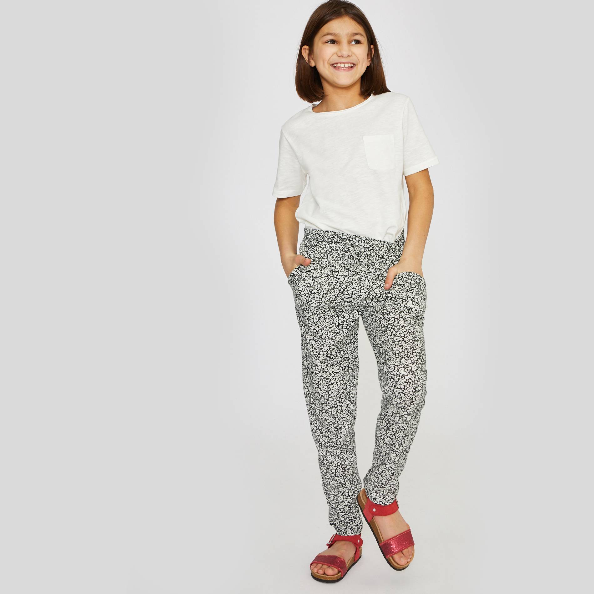 pantalon en viscose, Noir, large image number 0.0