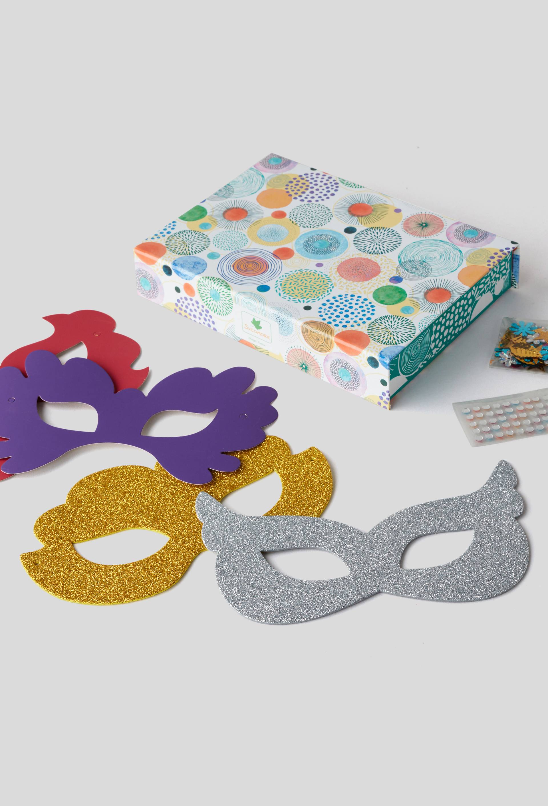 Masques à gratter, Gris clair, large image number 1