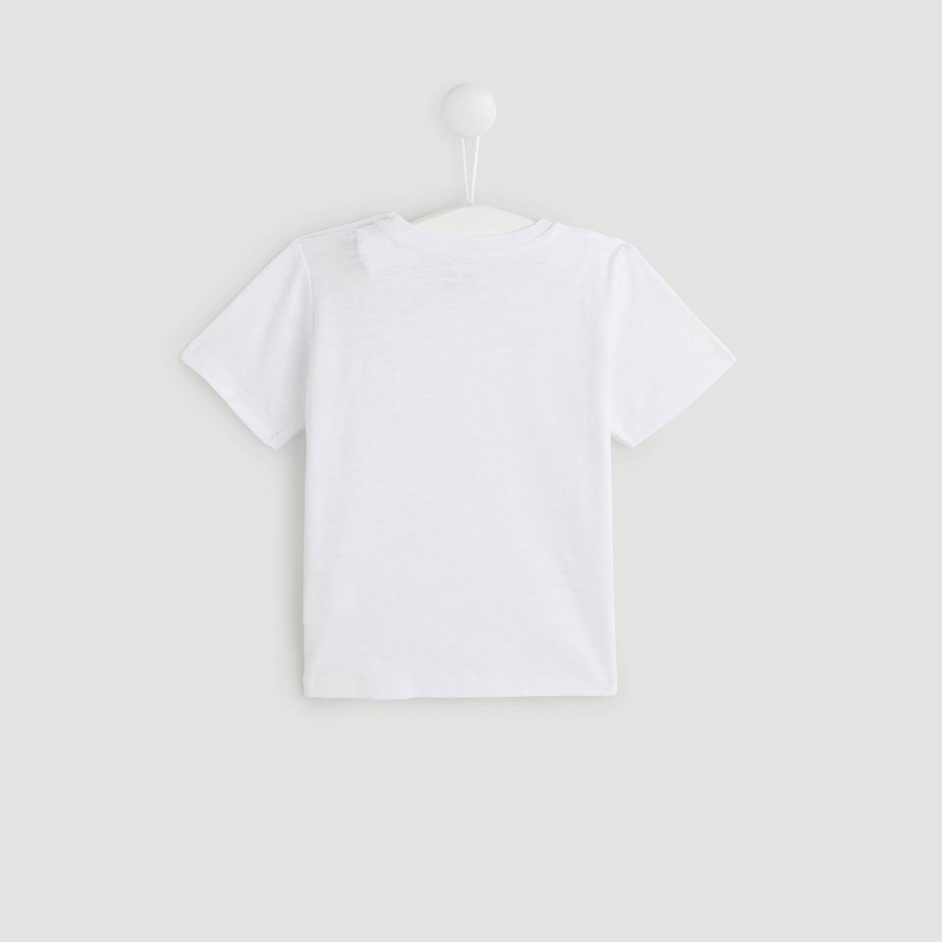T-shirt manches clourtes uni en coton BIO, Blanc, large image number 1