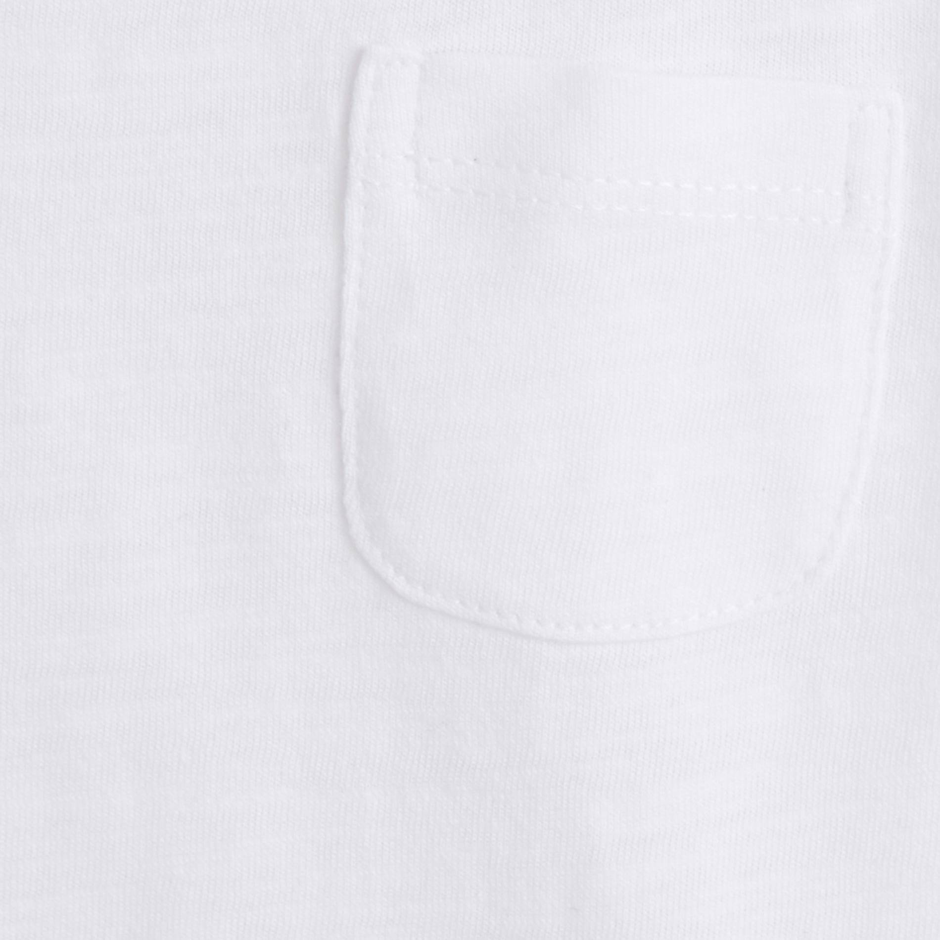 T-shirt manches clourtes uni en coton BIO, Blanc, large image number 2