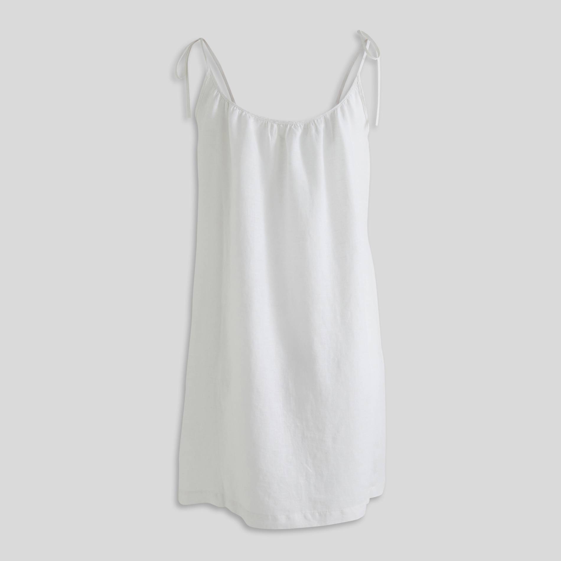 Nuisette courte en lin, Blanc, large image number 1