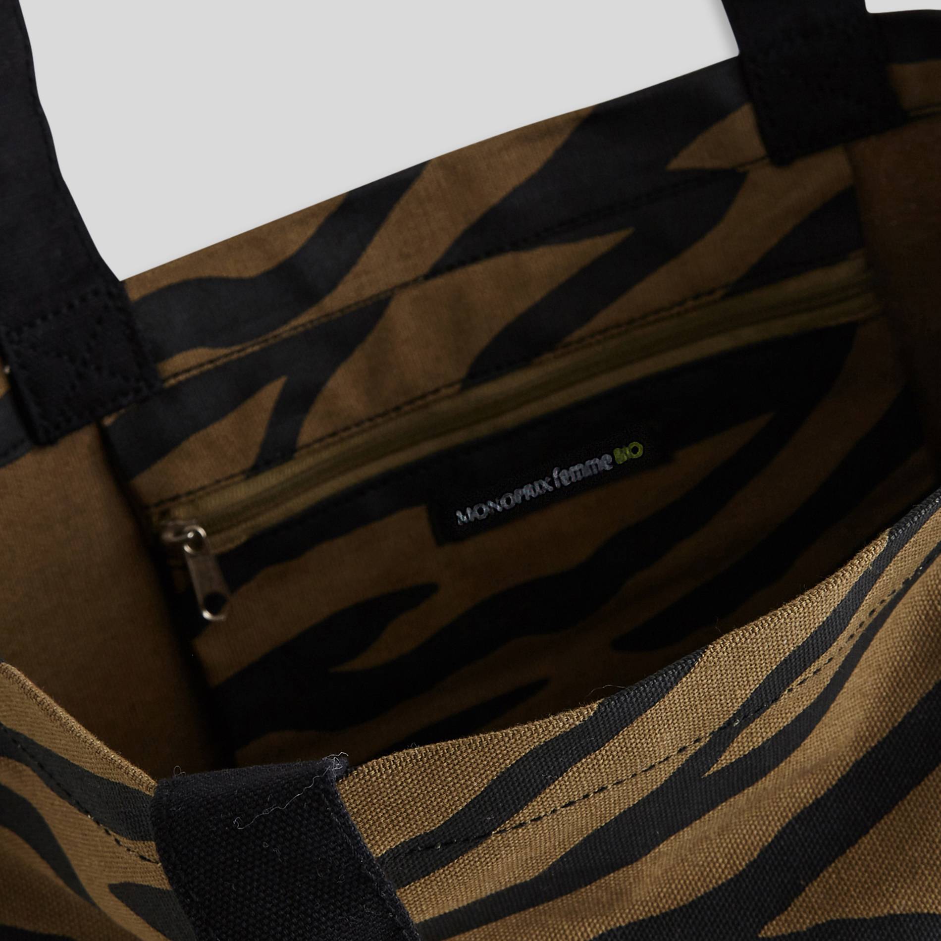 Tote bag imprimé animal, Coquille, large image number 2.0