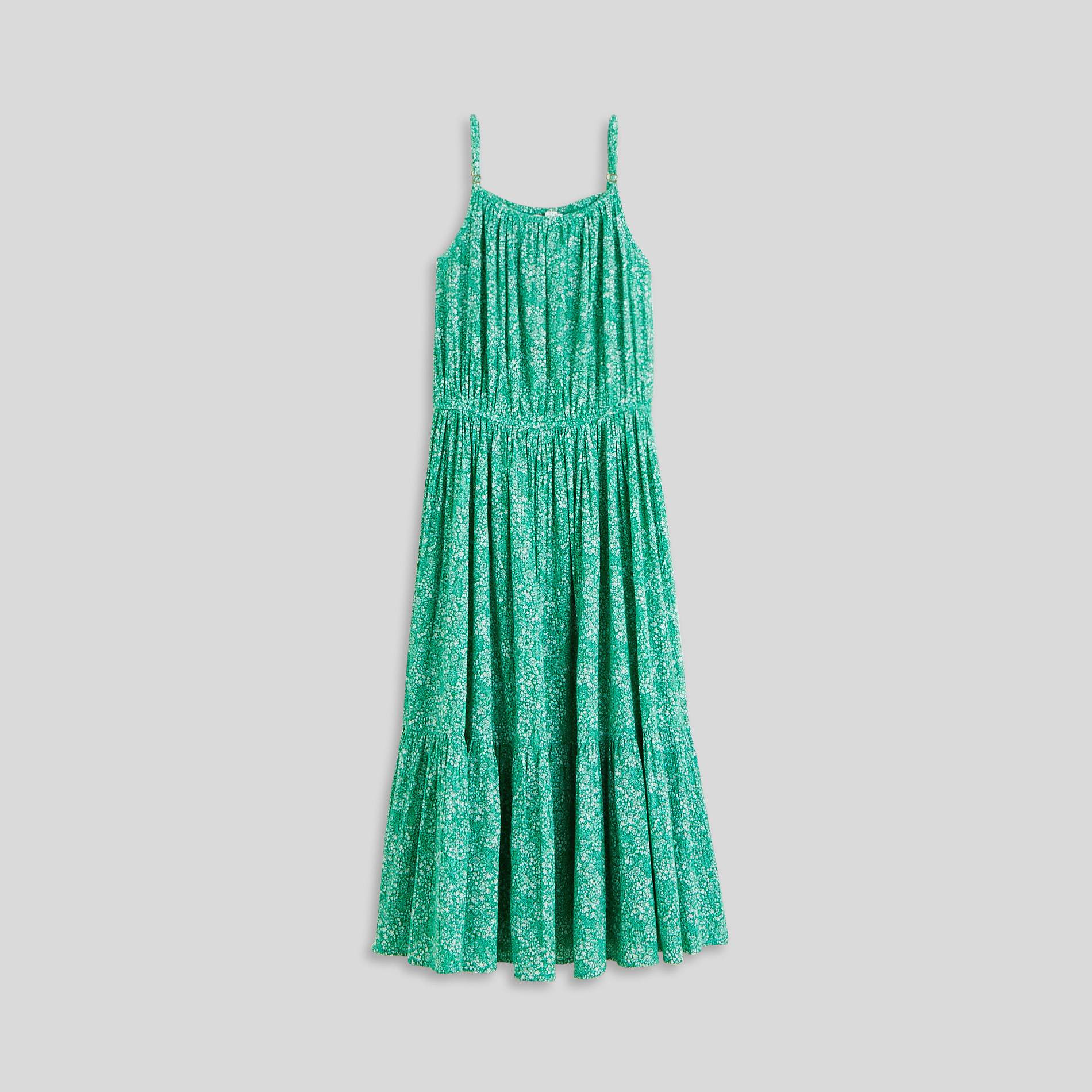 Robe midi imprimée, Emeraude, large image number 1