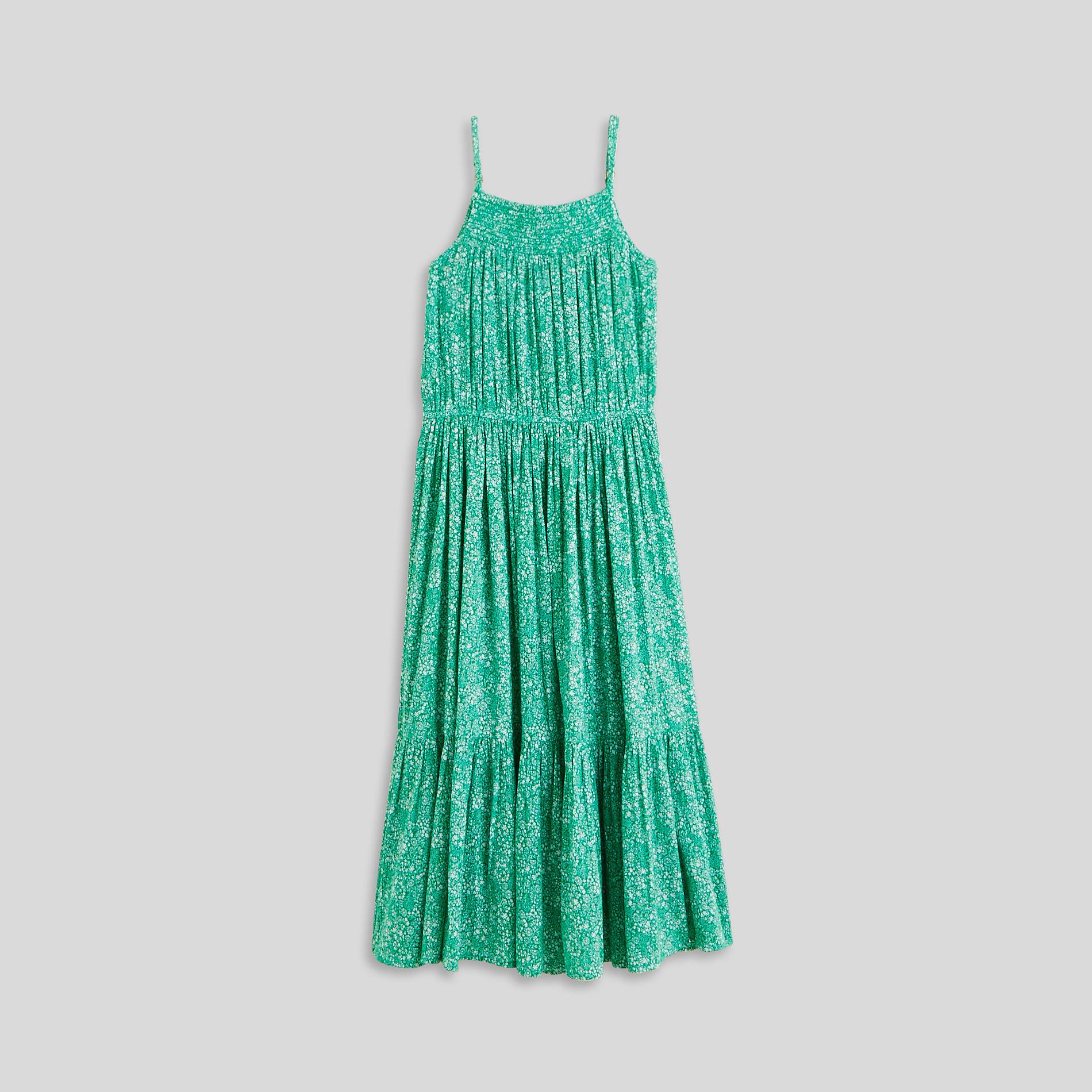 Robe midi imprimée, Emeraude, large image number 2.0