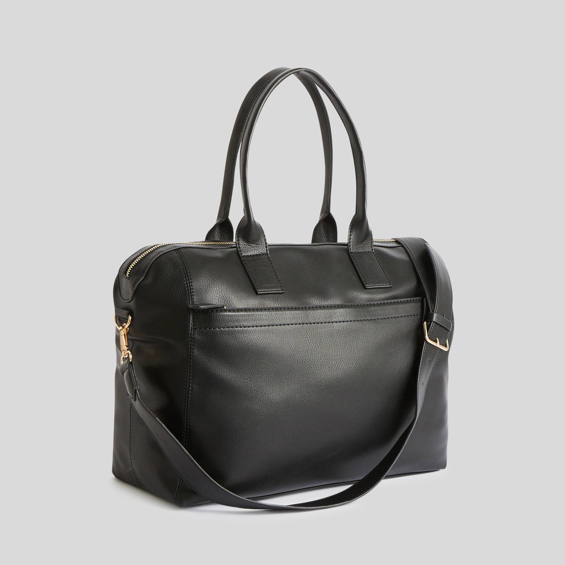 Sac 24H détail zip, Noir, large image number 0