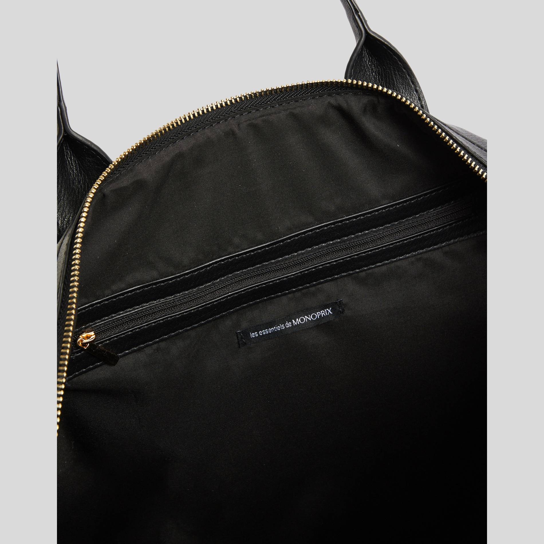 Sac 24H détail zip, Noir, large image number 2
