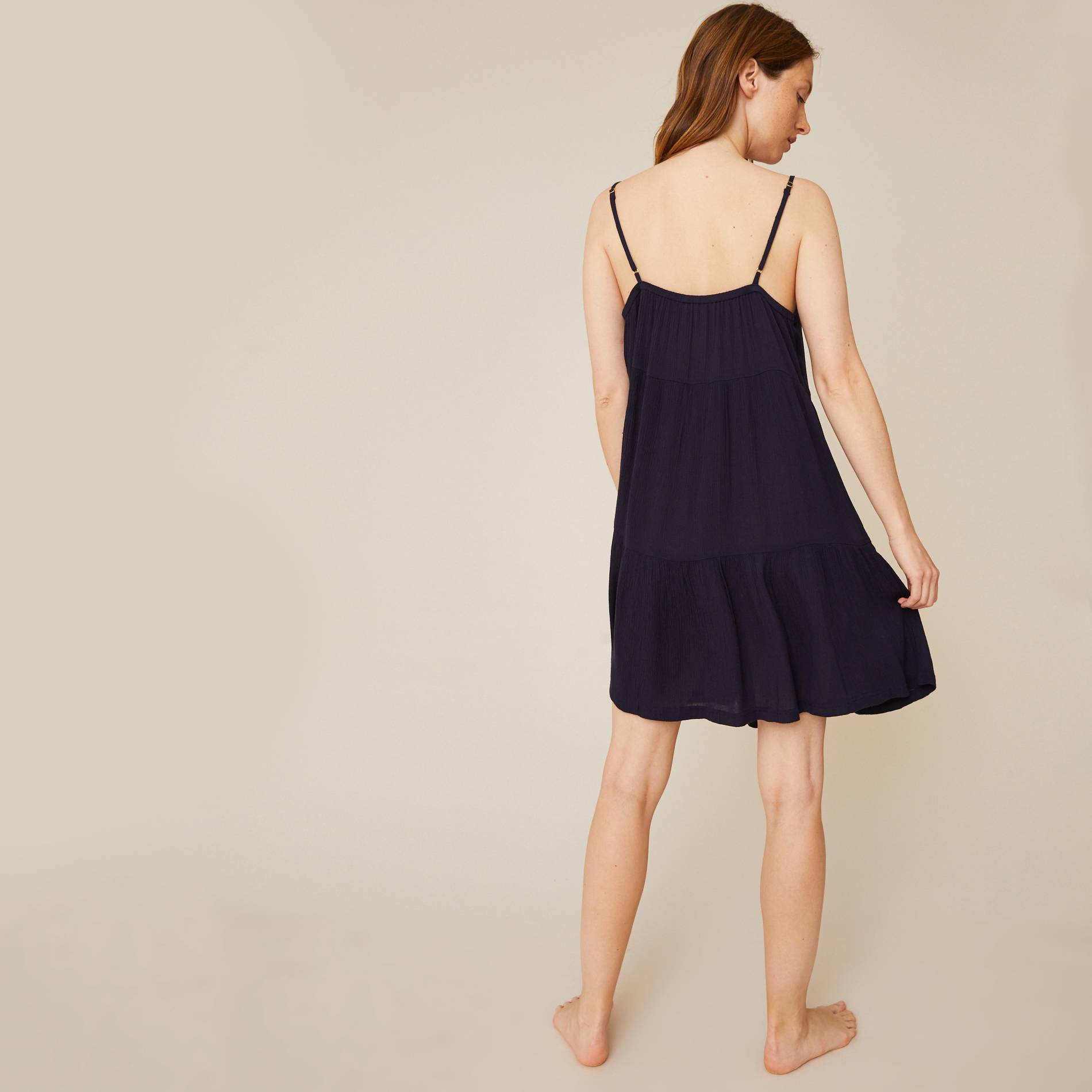Chemise de nuit en viscose, Bleu marine, large image number 1