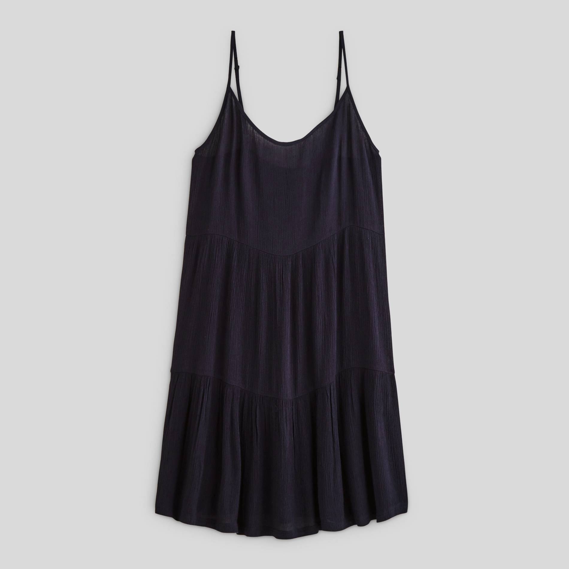 Chemise de nuit en viscose, Bleu marine, large image number 2