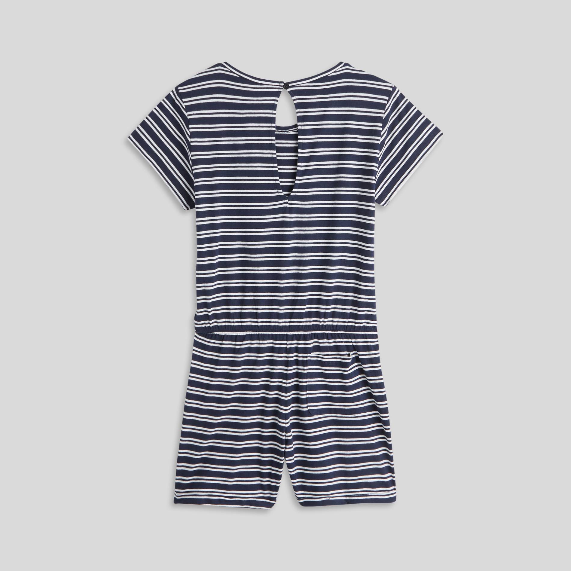 Combishort rayée, Bleu marine, large image number 1.0