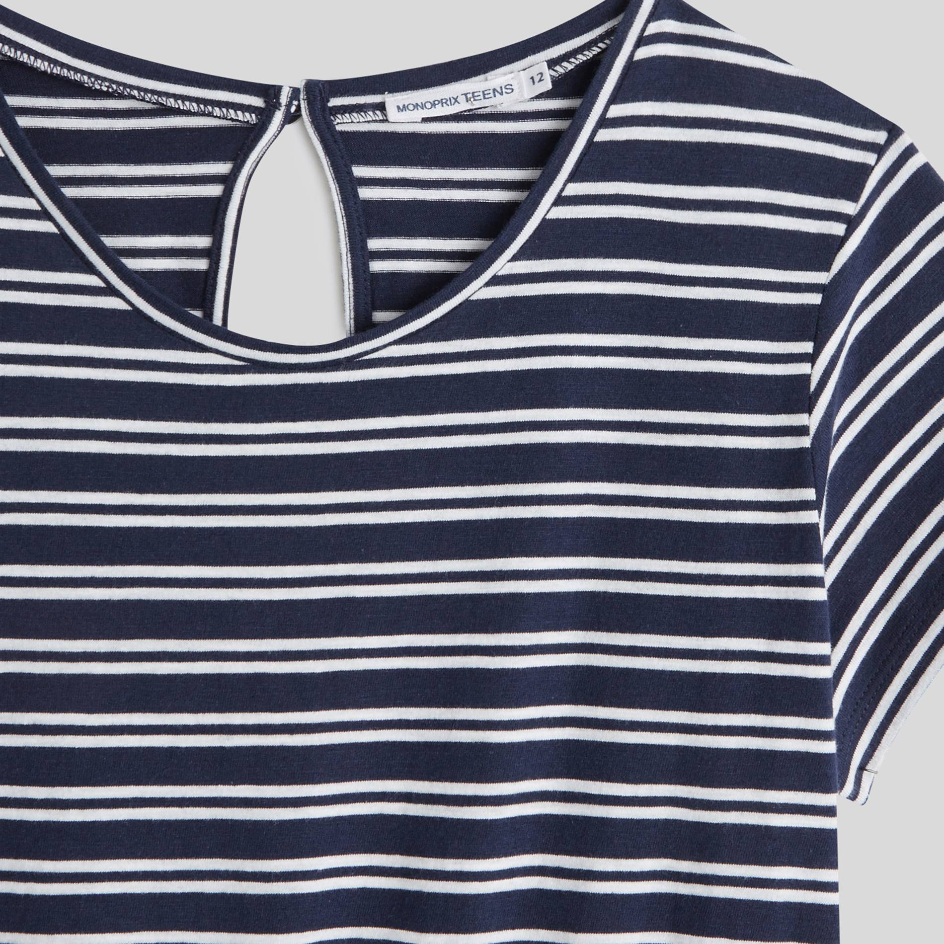 Combishort rayée, Bleu marine, large image number 2