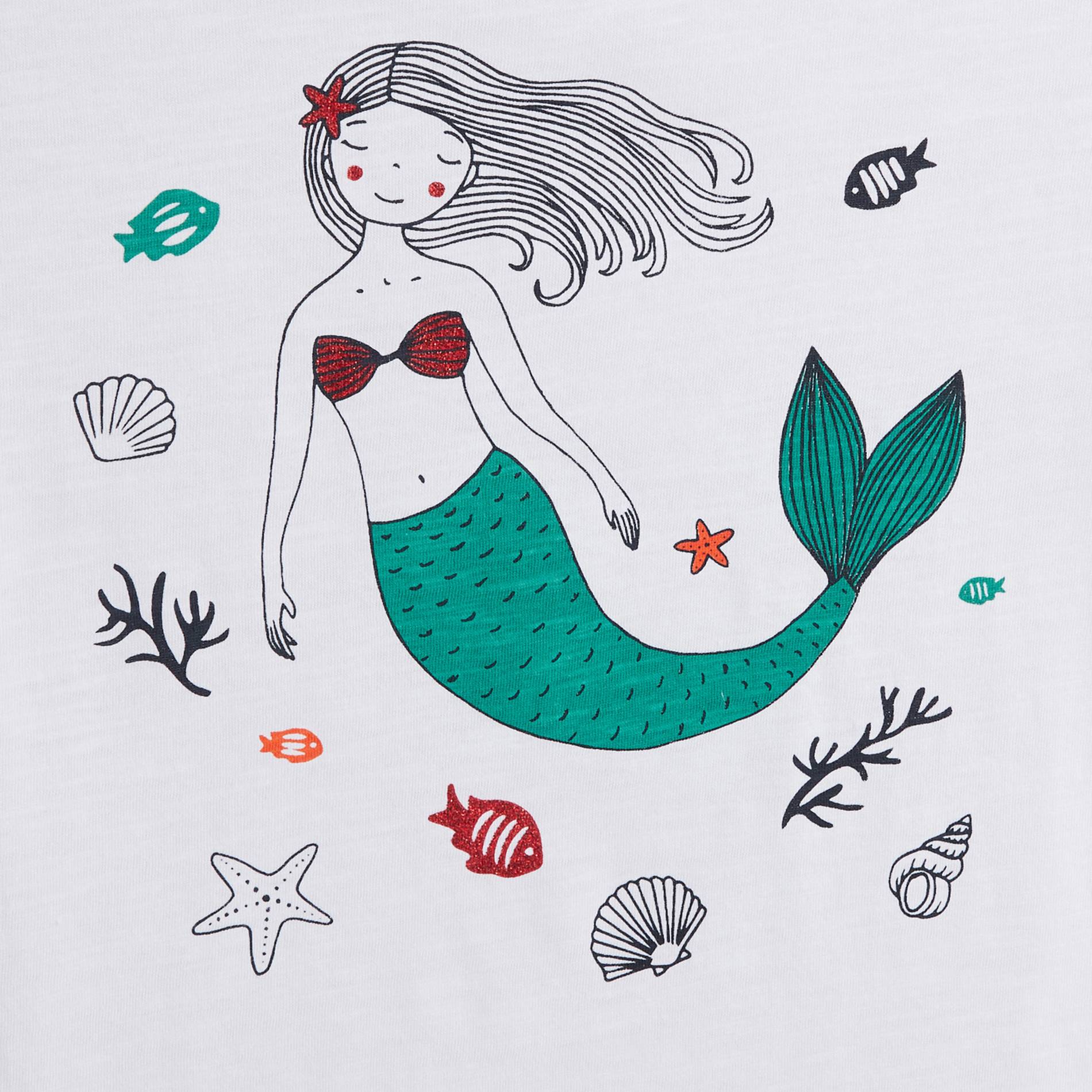T-shirt manches courtes en coton BIO, Blanc, large image number 2