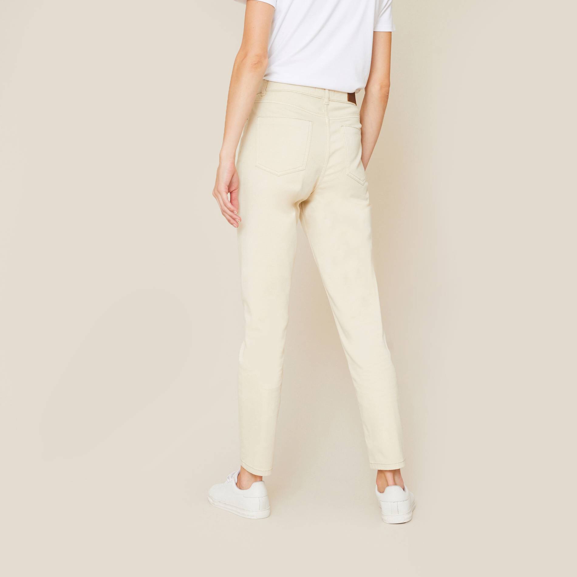 Pantalon slim à poches, Grège, large image number 1