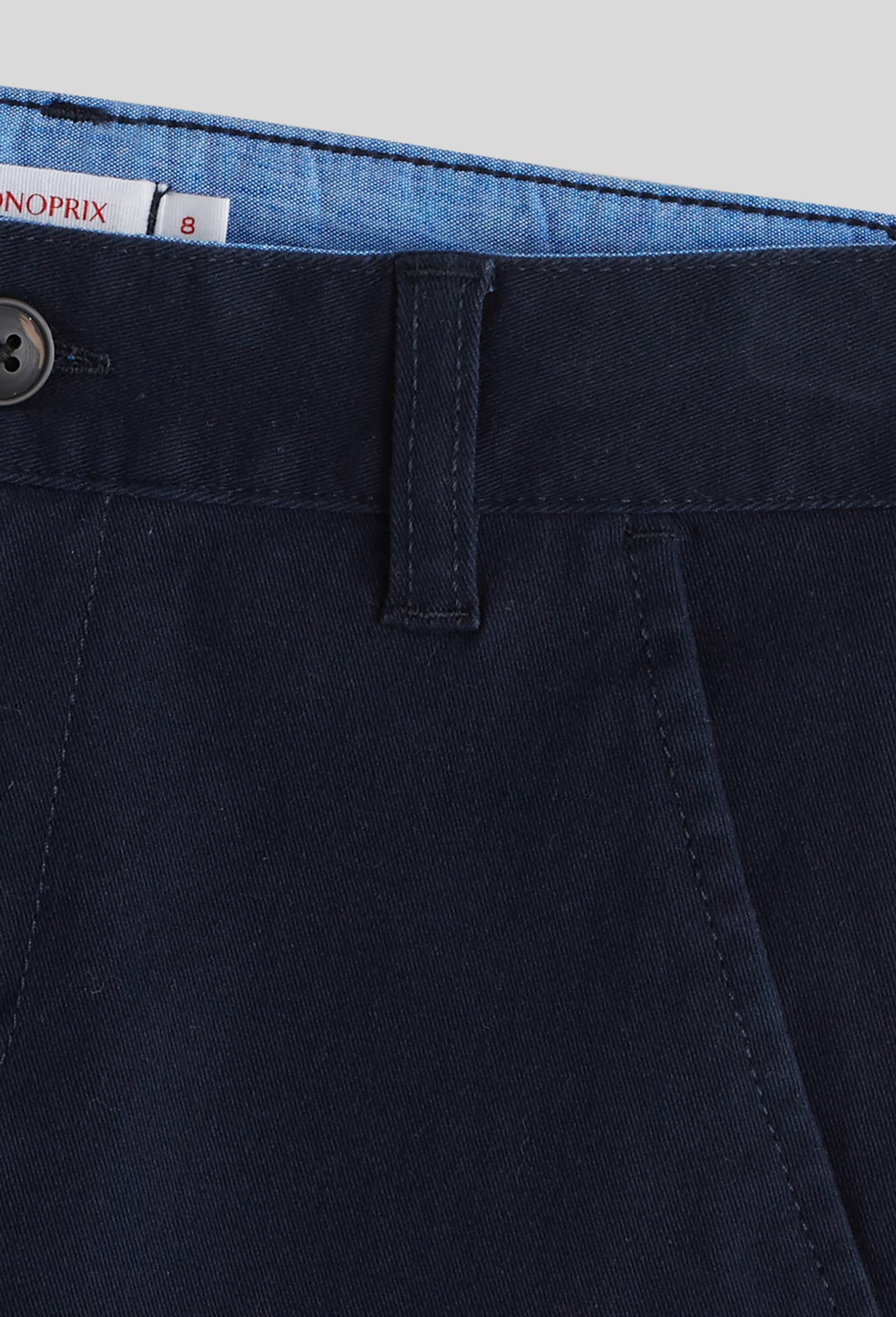 Pantalon chino contenant du coton BIO, Bleu fonc&eacute;, large image number 2