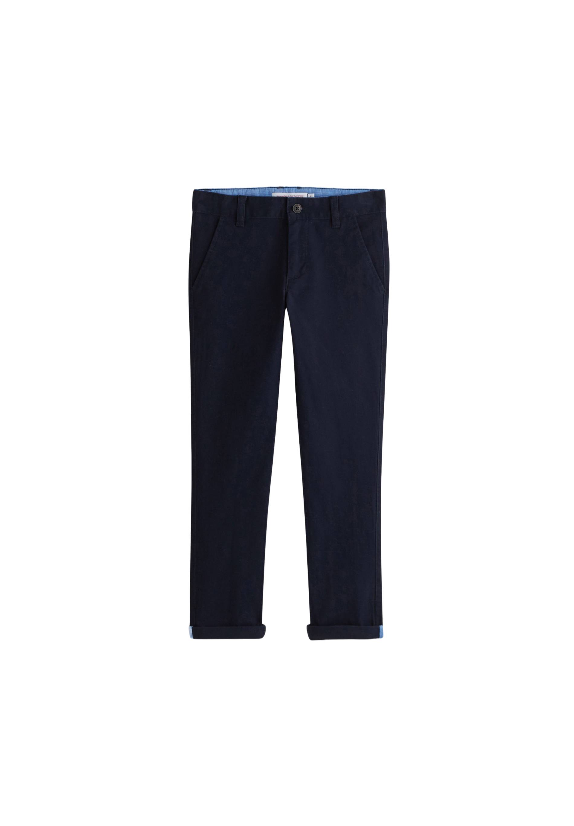 Pantalon chino contenant du coton BIO, Bleu fonc&eacute;, large image number 3
