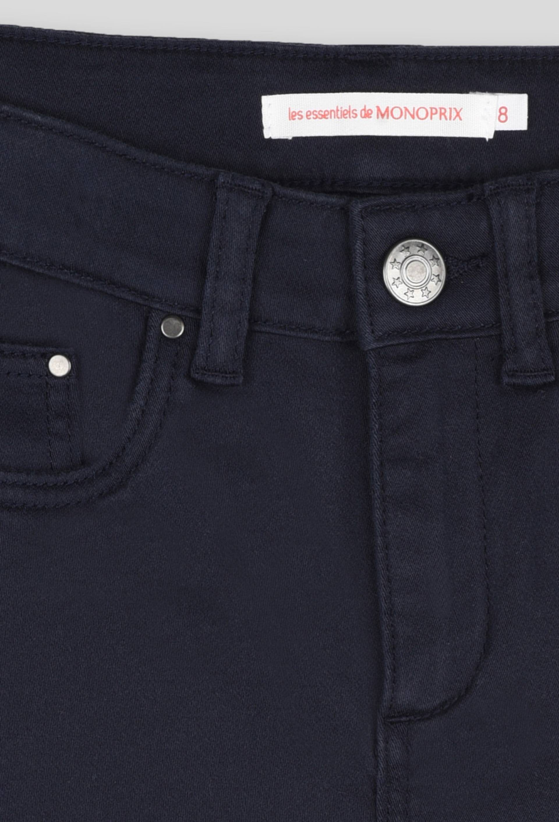 Pantalon en maille confortable contenant du coton BIO, Bleu foncé, large image number 2
