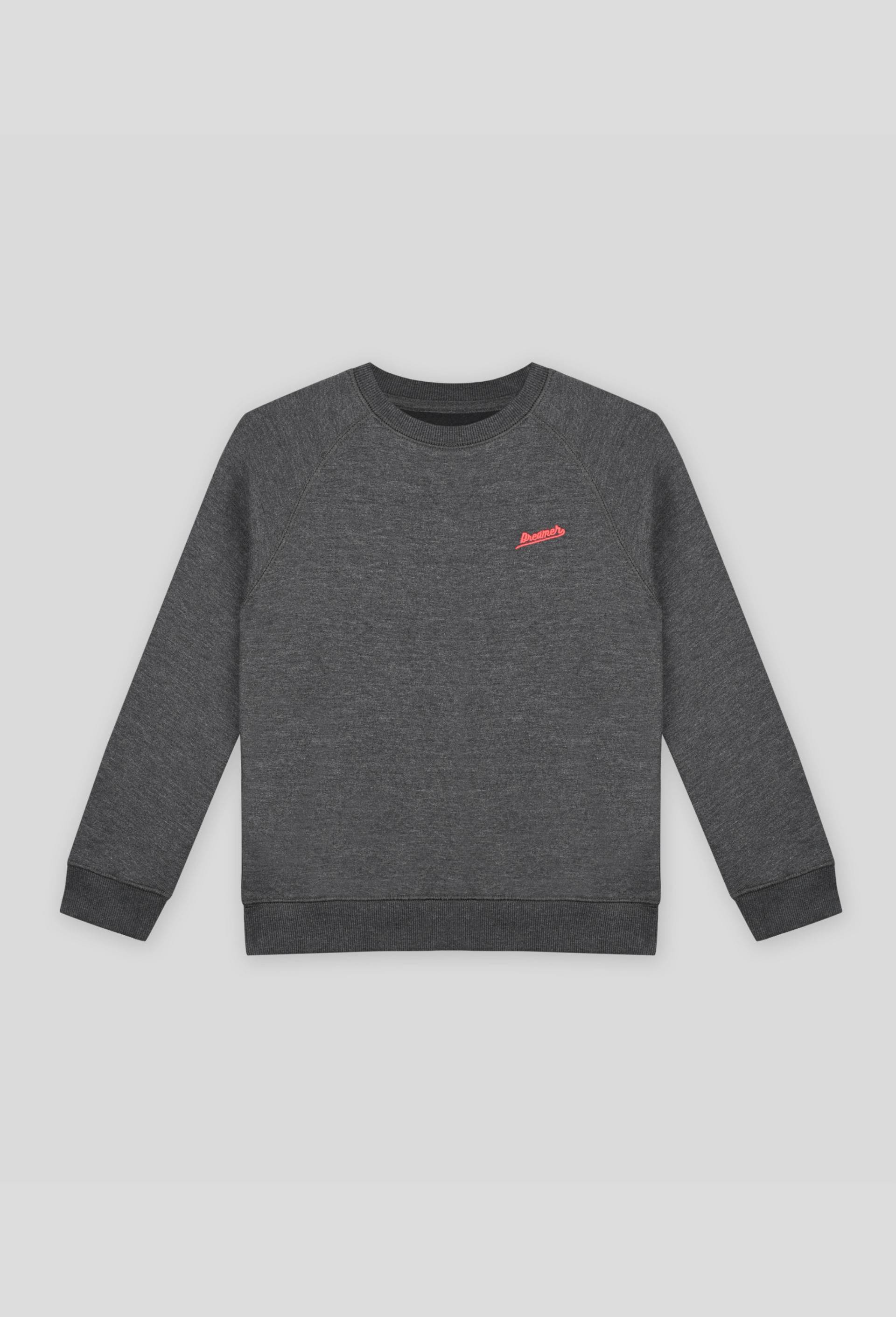 Sweat brodé en coton BIO, Gris foncé, large image number 0