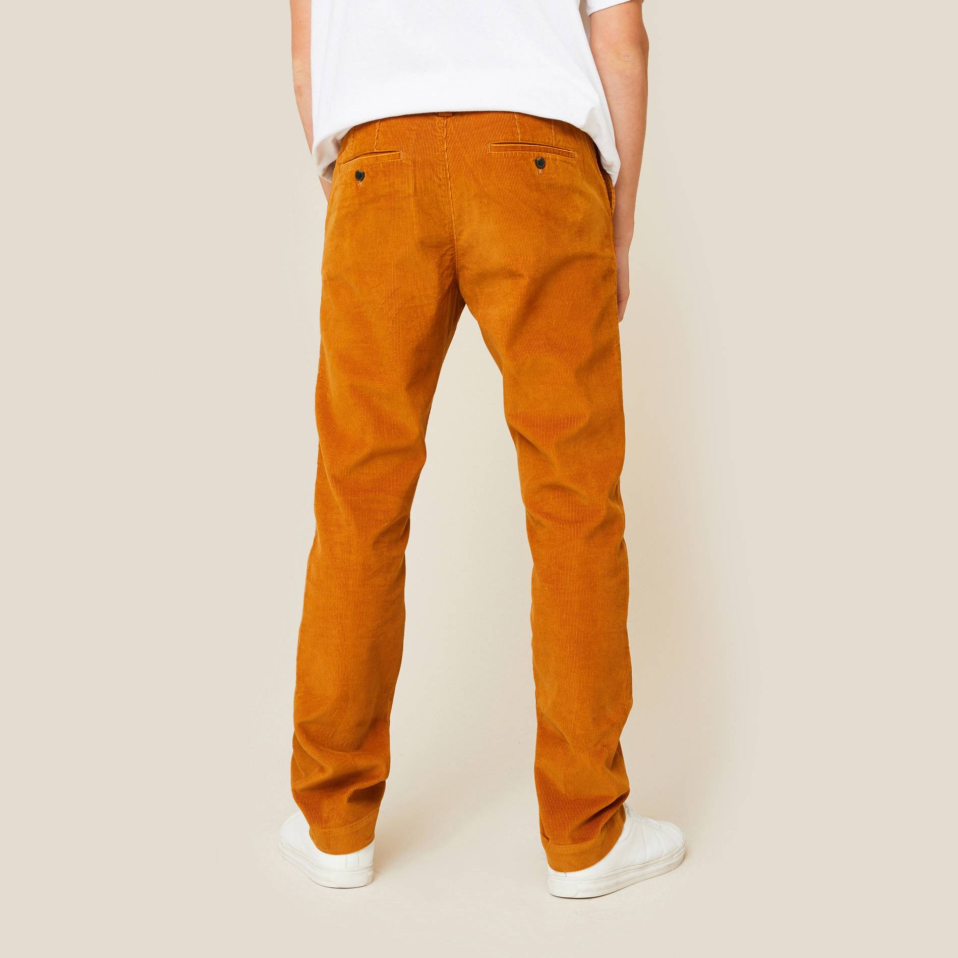 Pantalon en velours en coton BIO, Caramel, large image number 1.0