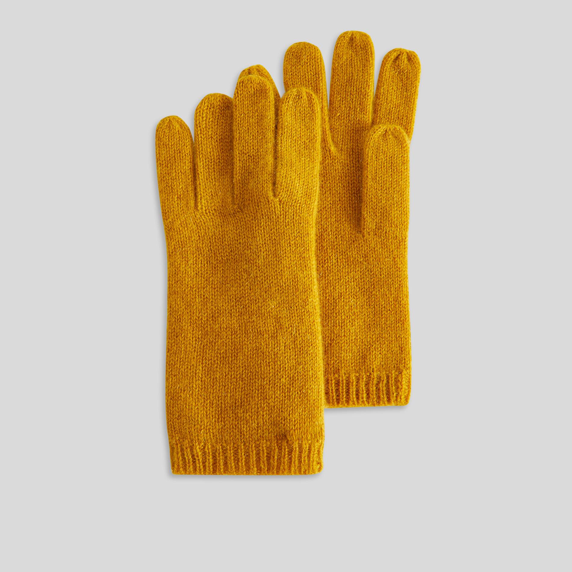 Gants en cachemire, Moutarde, large image number 0.0